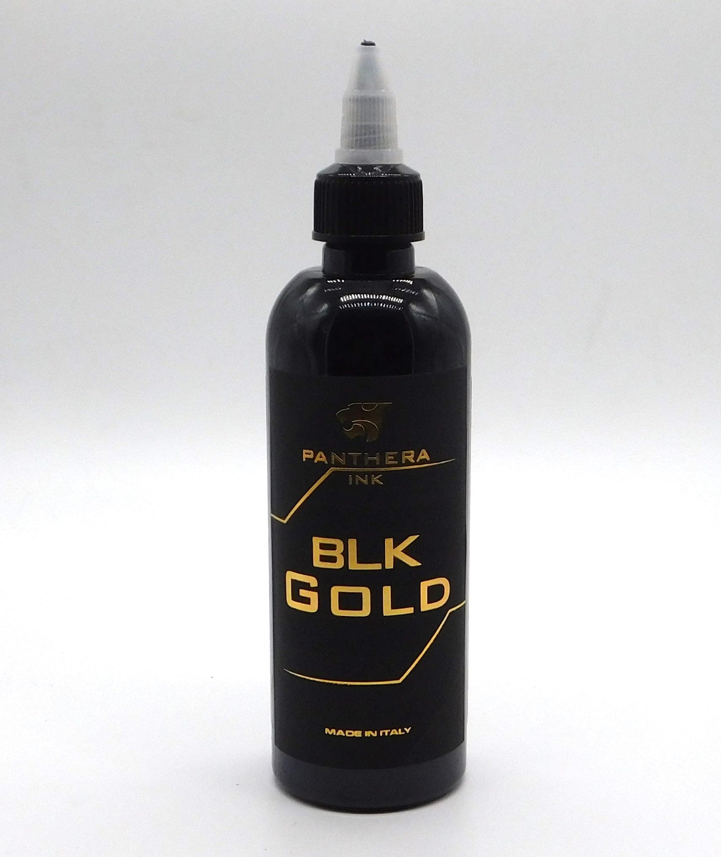 Panthera Black BLK Gold Tattoo Ink 150ml/5fl oz - Professional Tattoo Ink Suitable for All Types of Tattoos. EU Compliant
