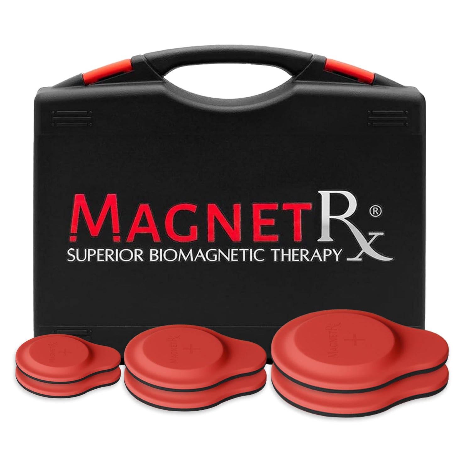 MagnetRX® Neodymium Biomagnetic Magnets Kit – Imanes para Biomagnetismo Médico – Dr Goiz Magnet for Biomagnetism Bio Magnet Pair – Silicone Covered Round 12,200-13,200 Gauss Magnets (6 Mixed Units)
