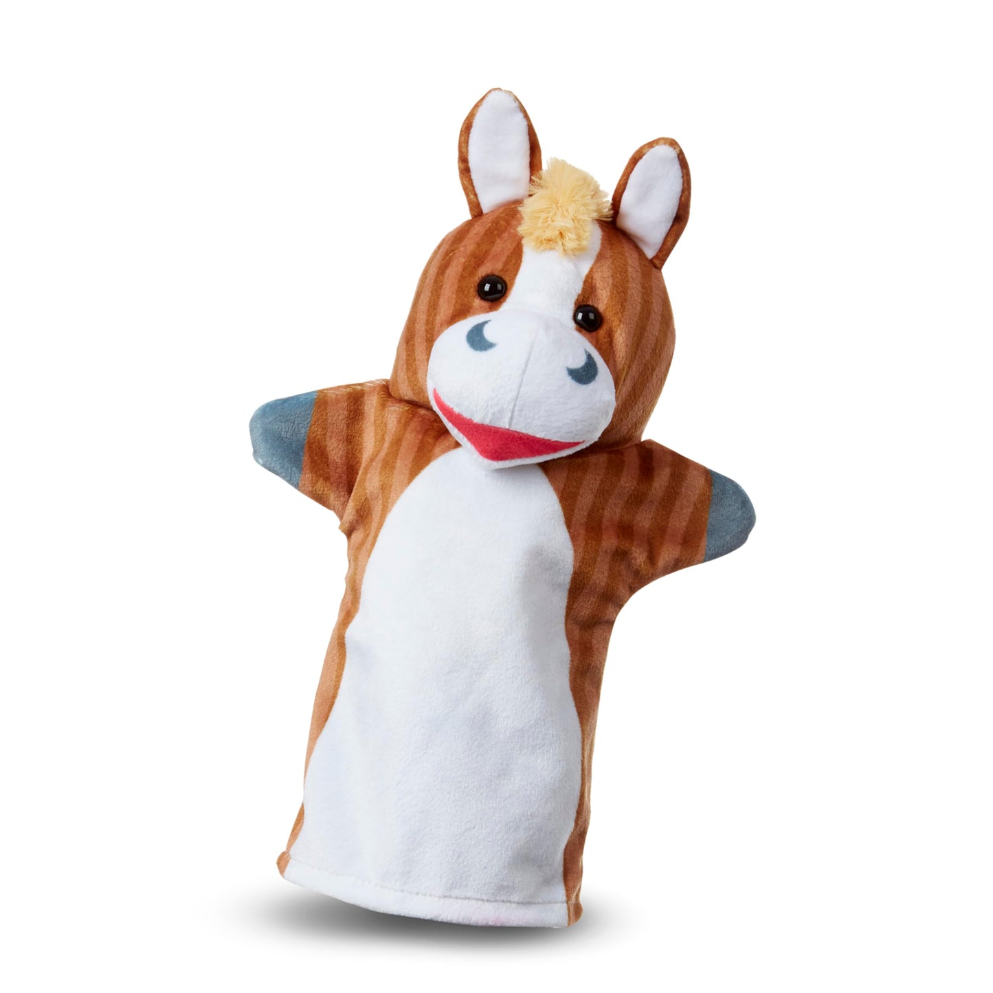 Melissa & Doug Barn Buddies Hand Puppets, Set of 6 (Cow, Sheep, Horse, Duck, Chicken, Pig) Farm Animal Puppets for Toddlers Age 2+