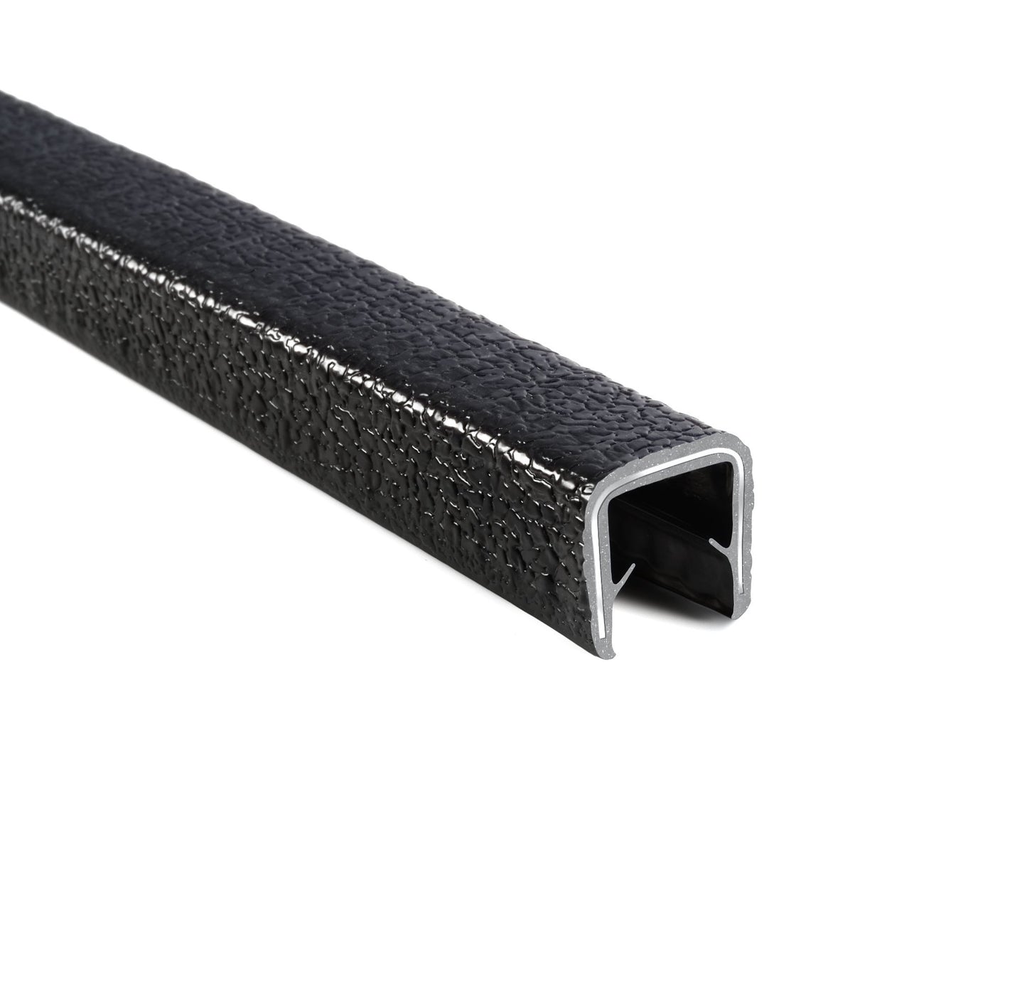 Trim-Lok 1660SB3-349-25 PVC/Metal Range Fit Trim, 0.723" Height, Fits Edge 0.250" to 0.500", 25' Length