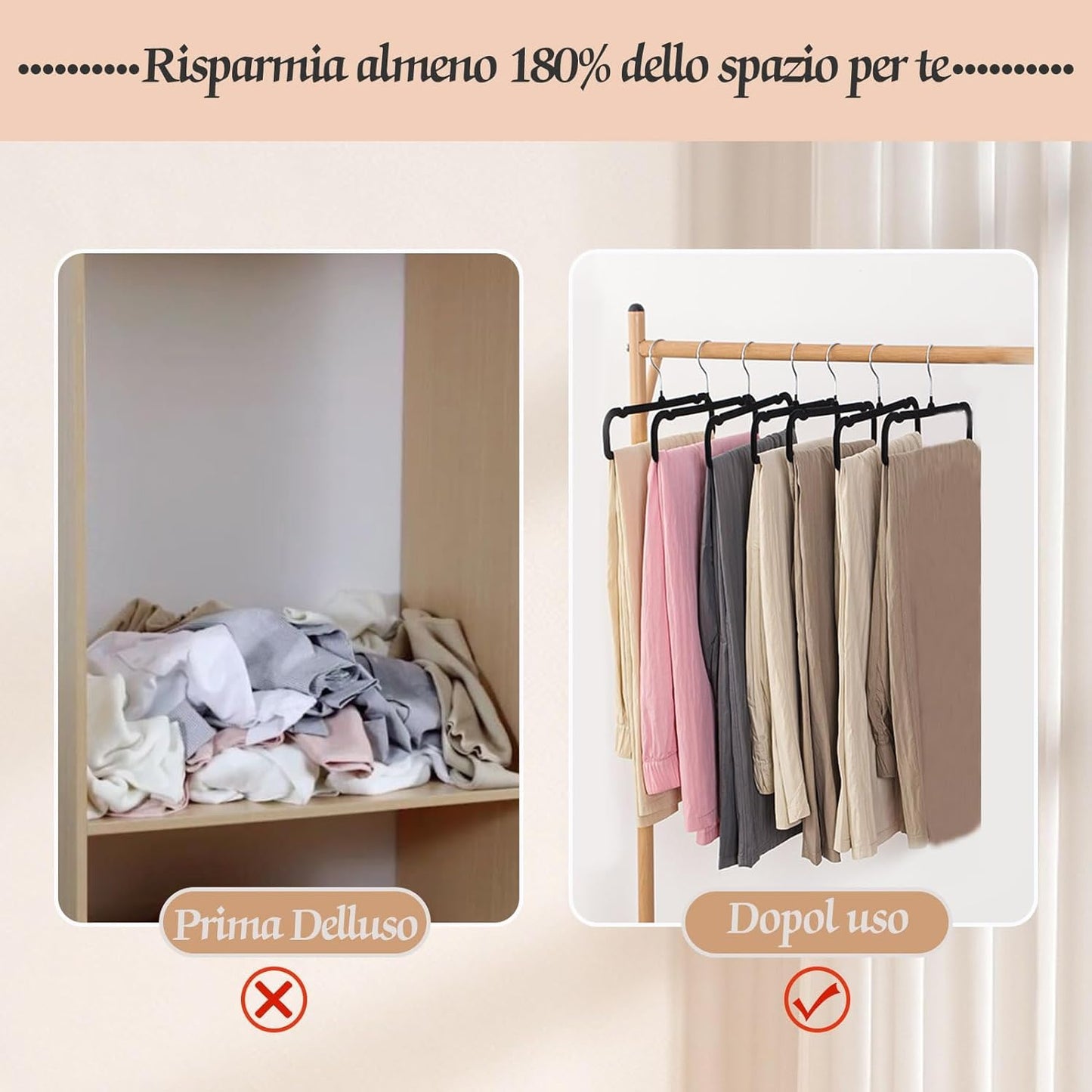 HGYZE Velvet Pants Hangers with Non Slip Bar, 20 Pack Felt Trouser Hanger, Perchas Terciopelo, Percha para Pantalones with 360° Swivel Hook for Spaghetti Strap Dresses, Shorts, Jeans, Slack, Black
