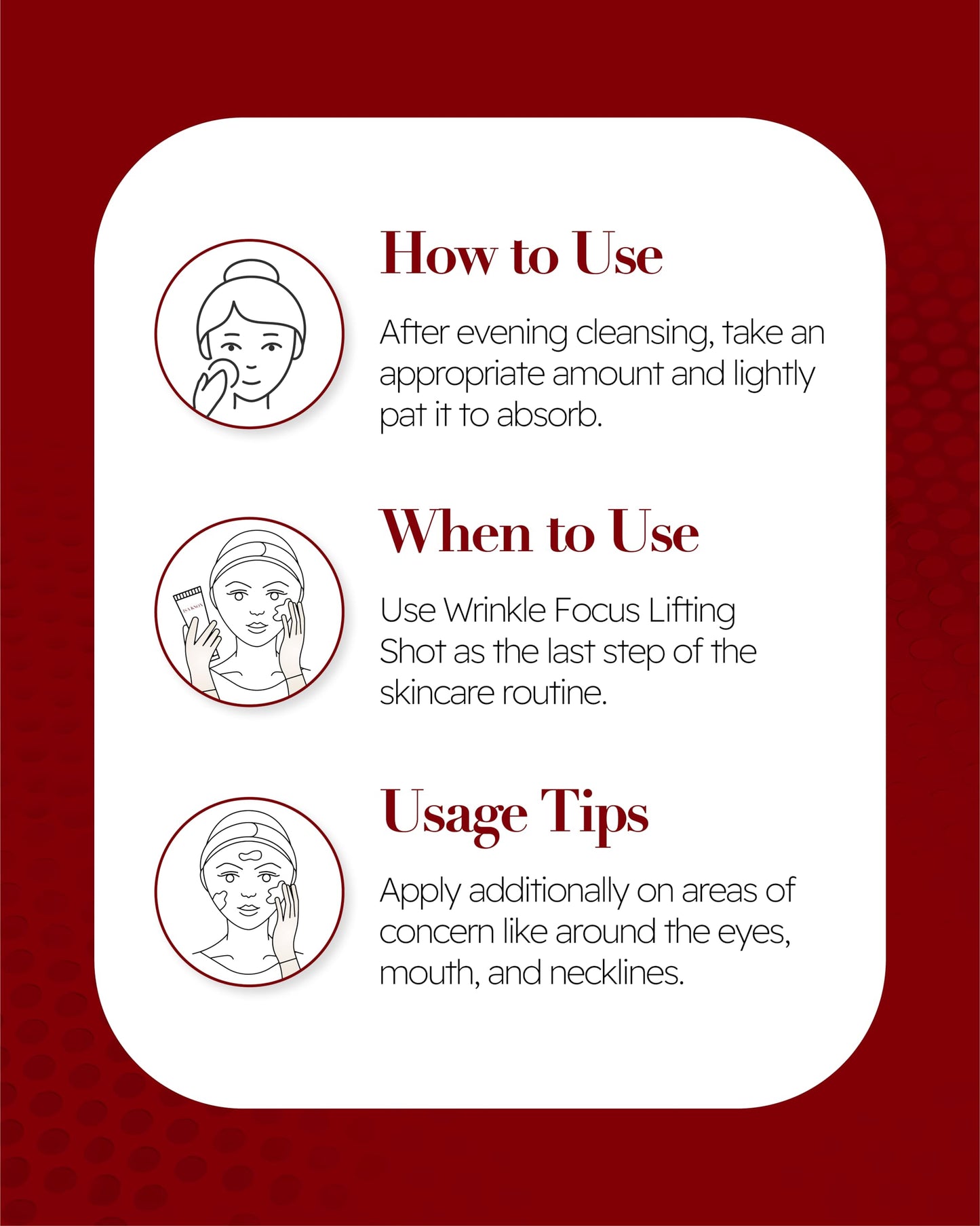 ISA KNOX Wrinkle Focus Firming Eye Cream Set (3.1fl oz, Pack of 3) - Korean Skin Care. Powerful Moisturizer for Fine Lines, Elasticity Strengthening Serum for Face and Eyes, Neck.