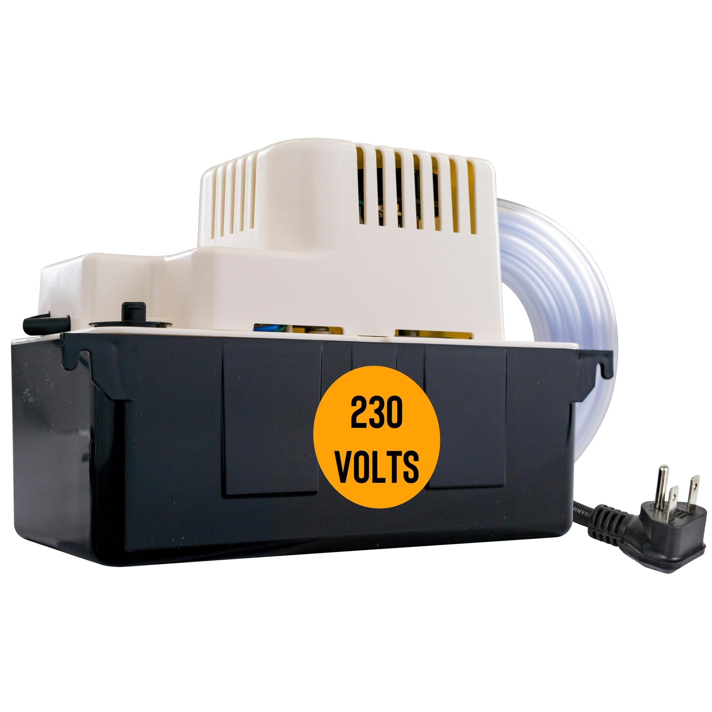 Little Giant VCMA-20ULST 230 Volt, 80 GPH, 1/30 HP Automatic Condensate Removal Pump with Safety Switch and Tubing, White/Black, 554461
