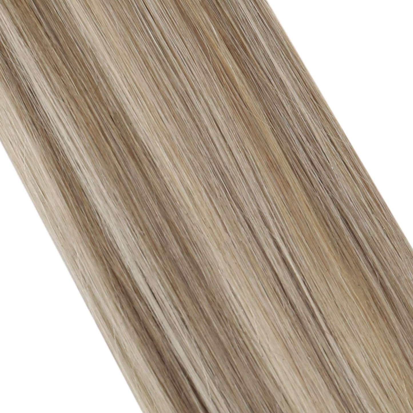 Moresoo Tape in Human Hair Extensions 20 Inch Highlighted Hair Extensions Tape in Light Brown Highlighted with Blonde Tape in Hair Extensions Invisible Tape in Extensions Real Hair #P9A/60 20pcs 50g