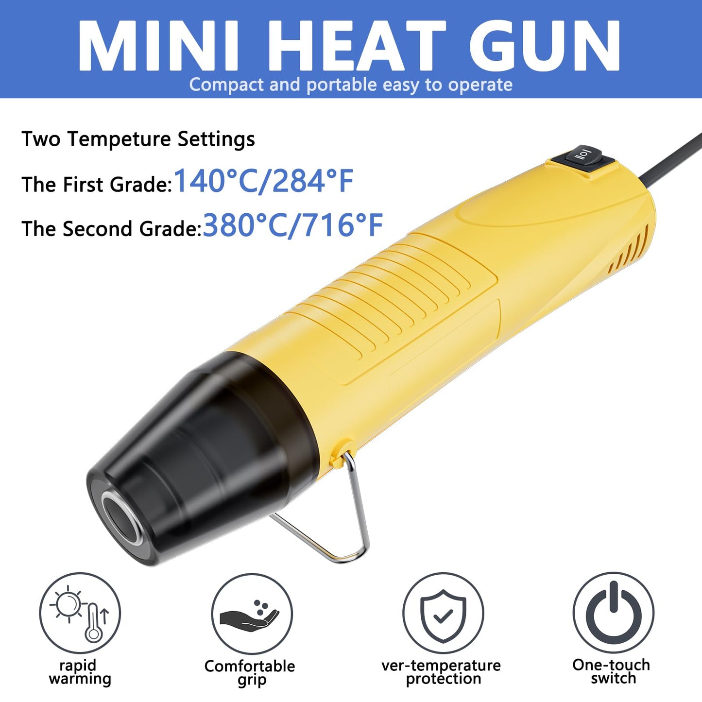 810 PCS Solder Seal Wire Connectors with Heat Gun, Self Soldering Heat Shrink Butt Connector, Waterproof Insulated Electrical Terminals Ideal for Marine, Automotive, Boat, and Truck Wiring