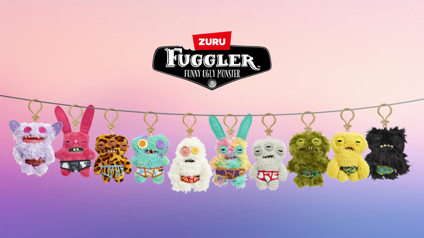 Fuggler-KEYRINGS 5"-Series 4-3PK Plush-Mail BOX-3PK in A Mail Box