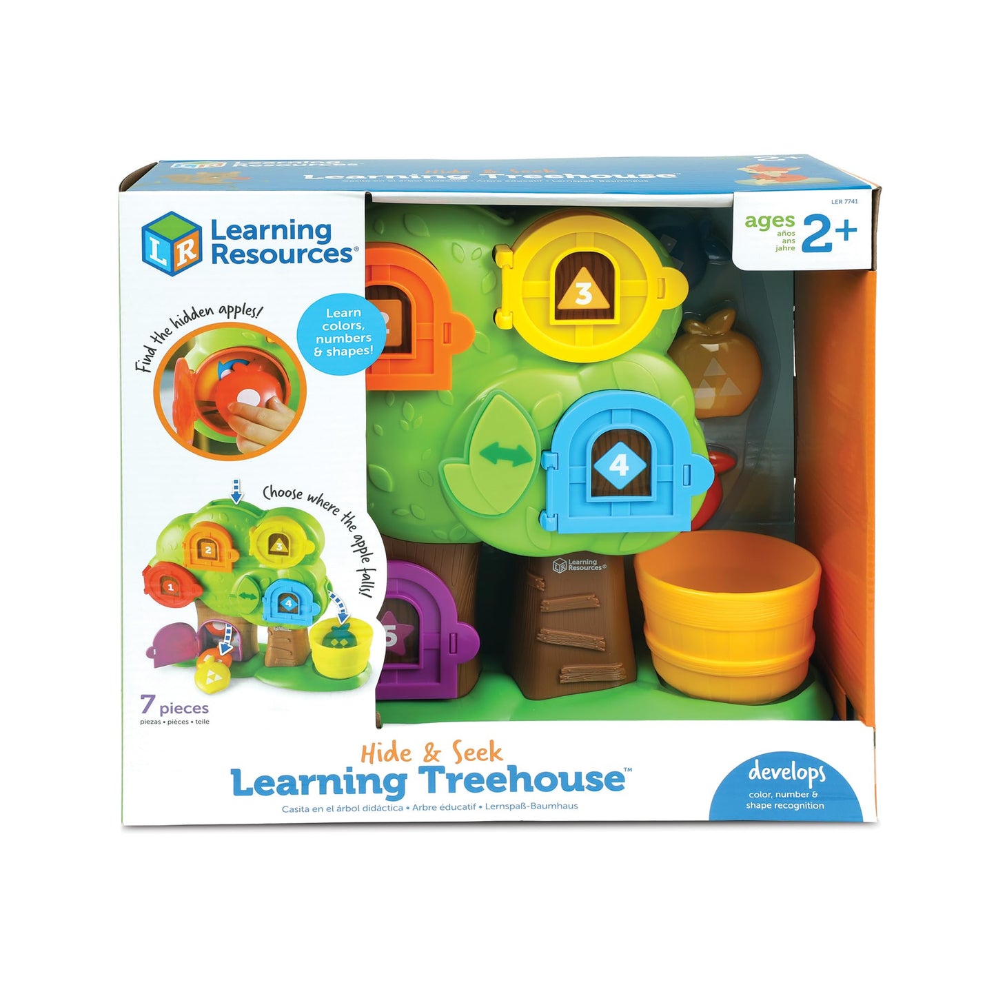 Learning Resources LER7741 Hide & Seek Learning Treehouse, Letter Games
