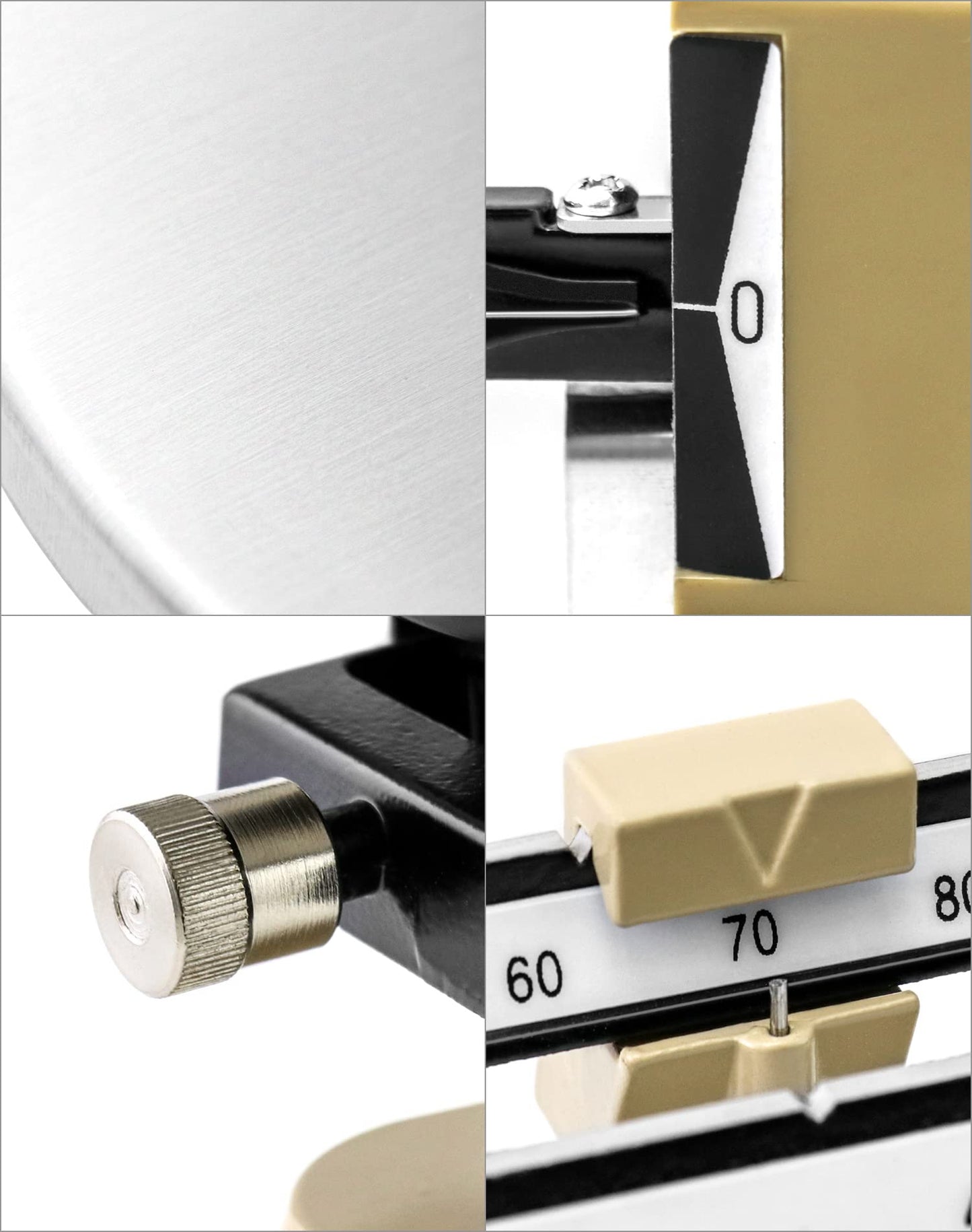 QWORK Triple Beam Mechanical Balance, 2610g/0.1g Lab Analytical Weight Set, Triple Beam Scale with Zero Adjustment Knob, No Need Battery