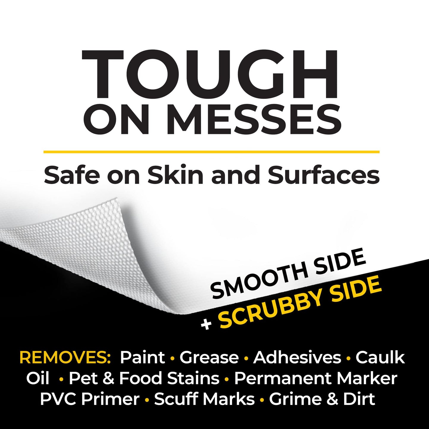 Grime Boss Heavy Duty Surface and Hand Wipes (4x60ct) | Wet Wipe Remove Paint, Oil, Grease, Adhesives, Mud, Dirt | Shop Rag Replace Cleaners like Rags, Towels, Pumice, Soap