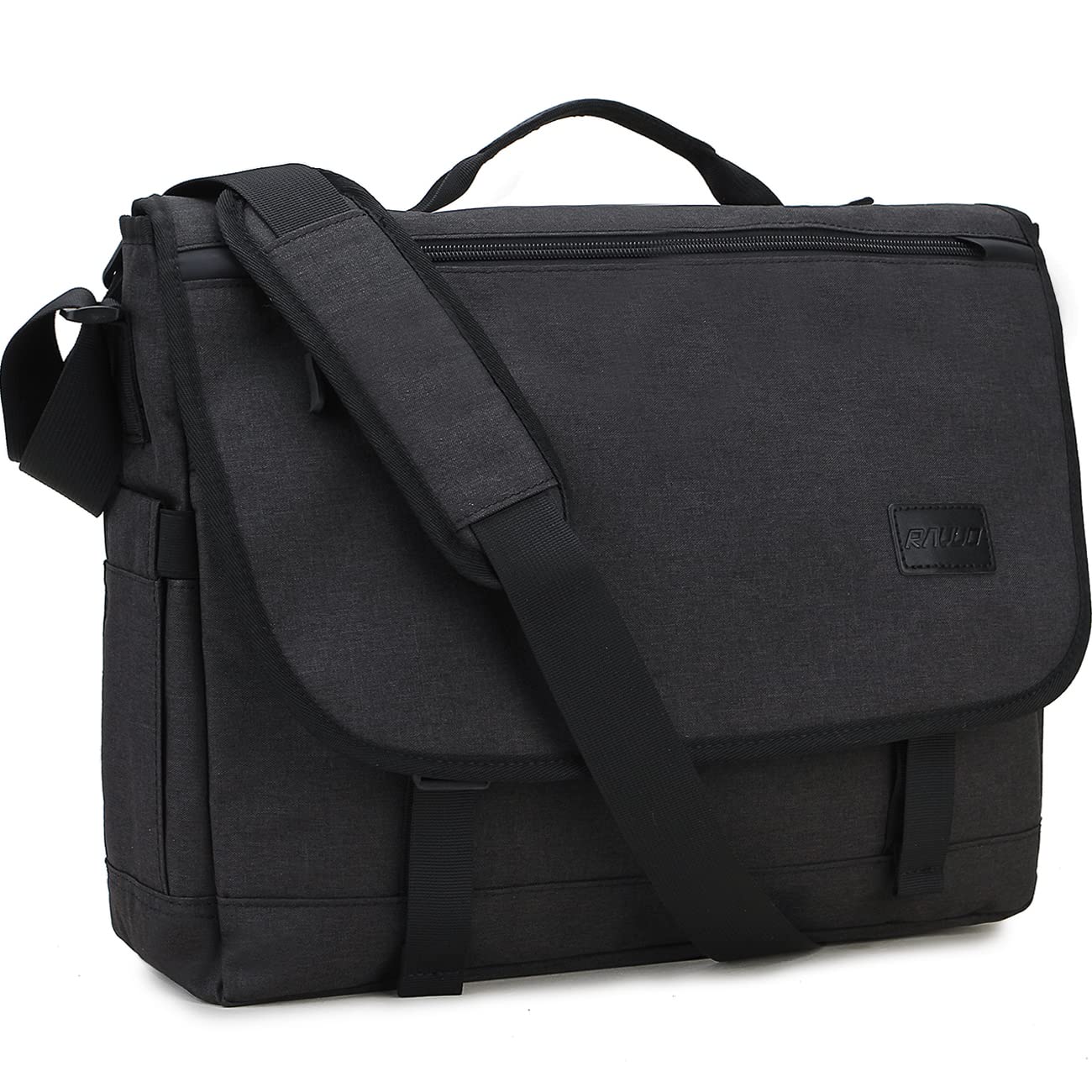RAVUO Messenger Bag For Men, Water Resistant Lightweight Crossbody Shoulder Bag Fits 15.6 Inch Laptop College Satchel for Work