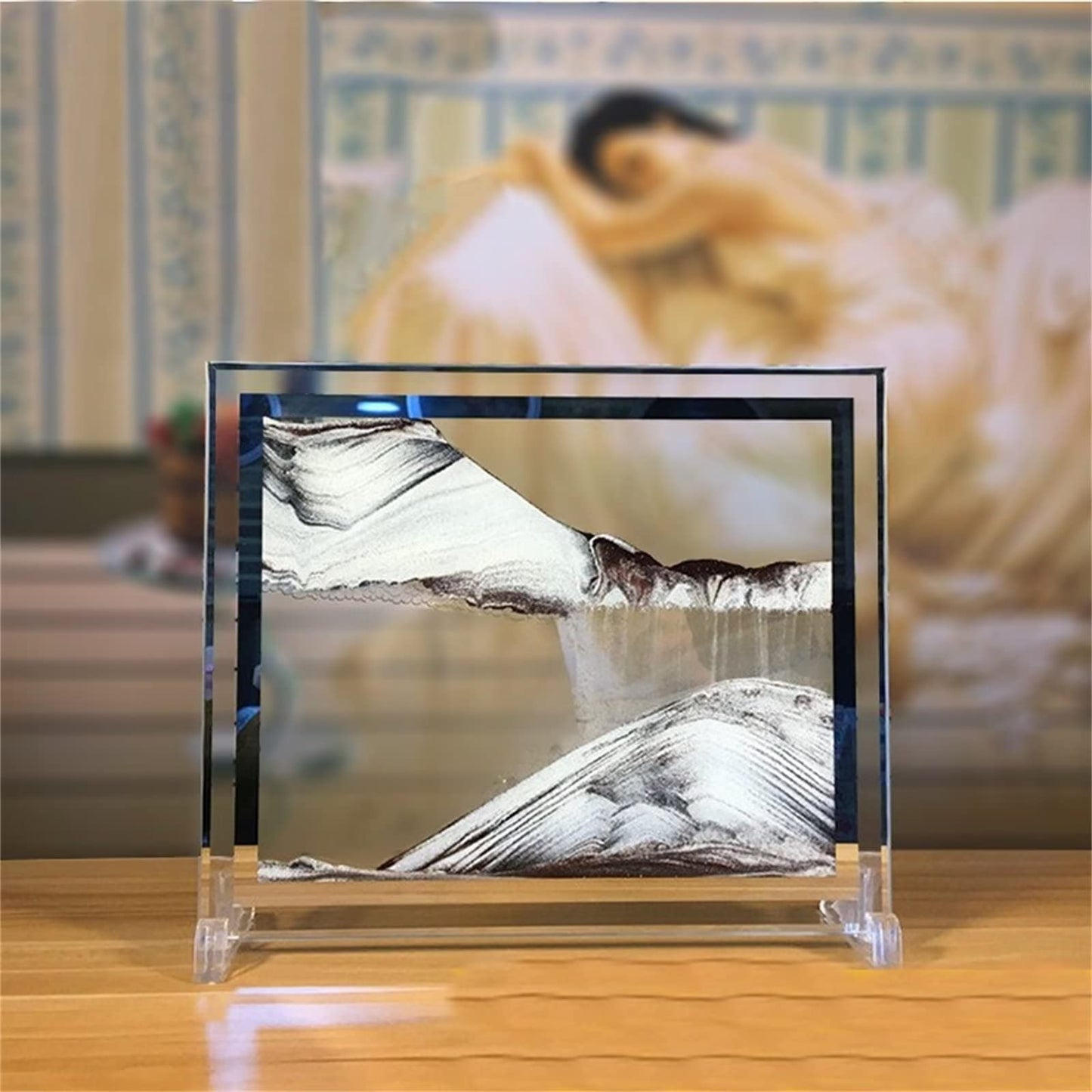 LCDOCLAK Moving Sand Art Picture,Dynamic Sand Picture,3D Desktop Art for Home Office Decoration