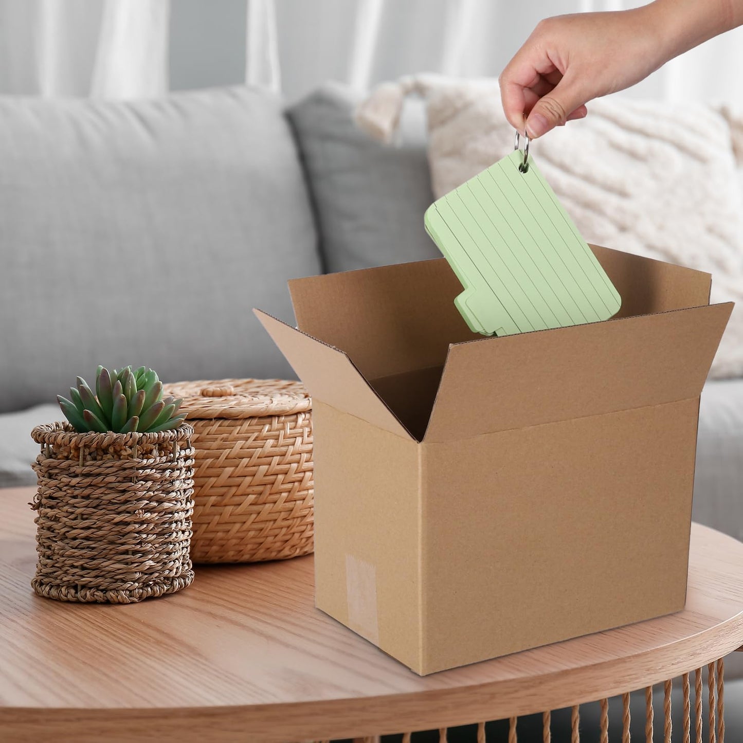 zmybcpack 40 pack 8x6x6 inch Cardboard Box Mailers, Kraft Corrugated Mailer Cardboard Shipping Boxes For Small Business, Mailing, Packing and Storage