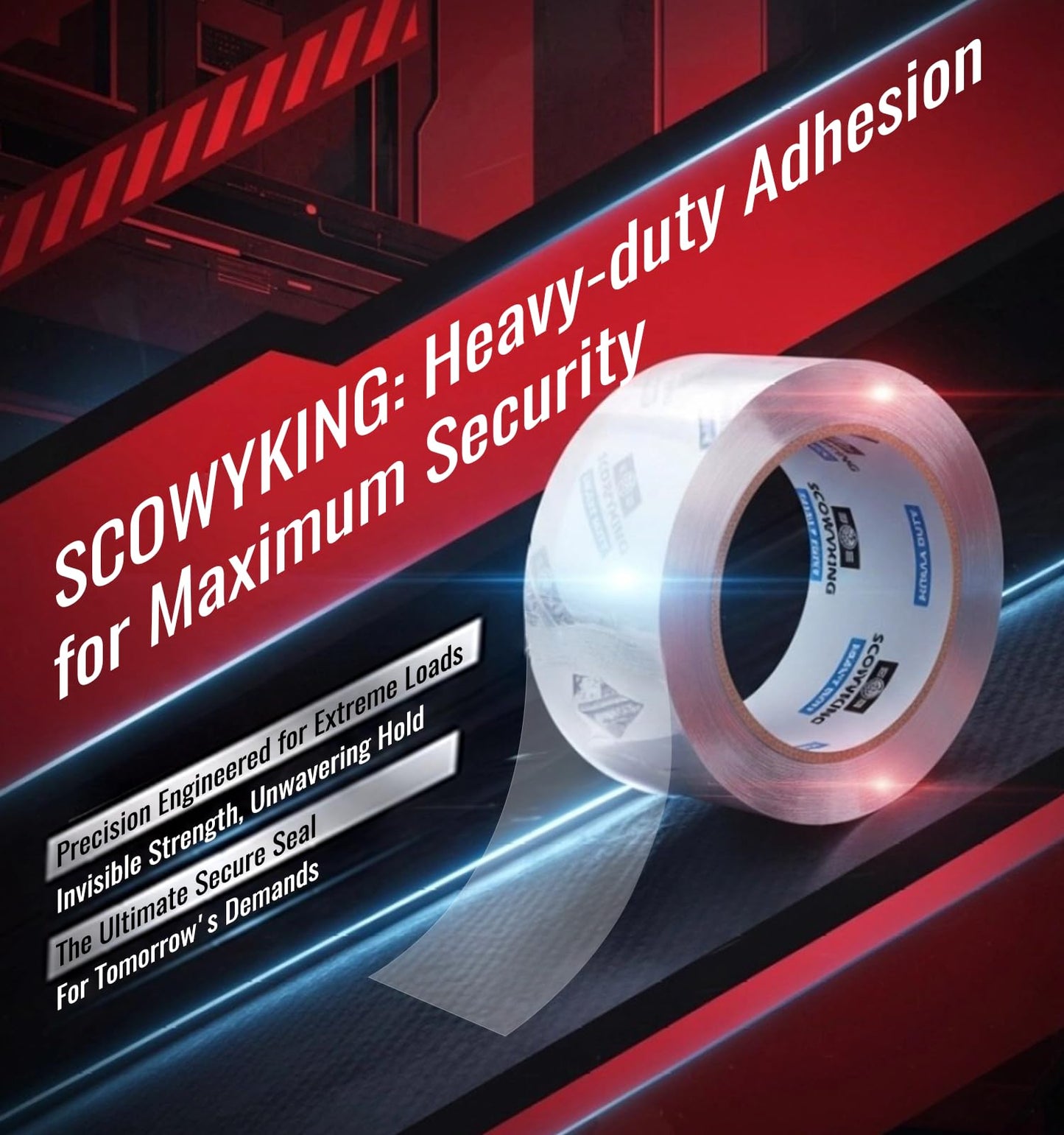 Scowyking Heavy Duty Packing Tape 36 Rolls, Total 2448Y, Clear, 2.7 mil, 2 inch x 68 Yards,Ultra Strong,Packaging Tape Refills for Shipping Moving Sealing Bulk