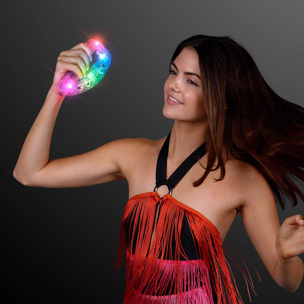 Light Up Tambourines in Bulk (Set of 12) for Weddings and Parties