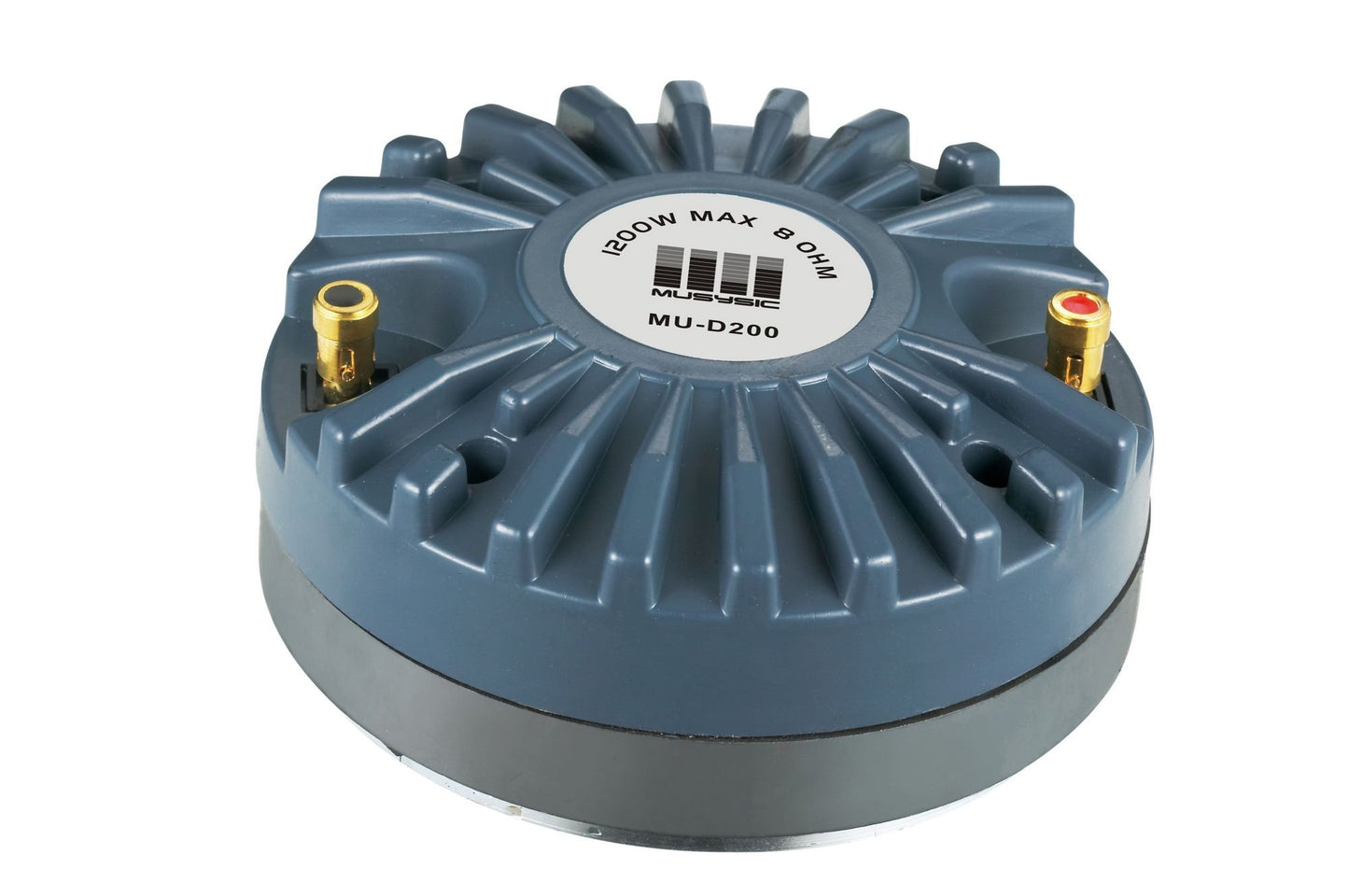 MUSYSIC Pair 1200 Watts Titanium Compression Driver 2.0" Screw-On Horn Driver Tweeter for Audio Speakers, 8 Ohms, MU-D200