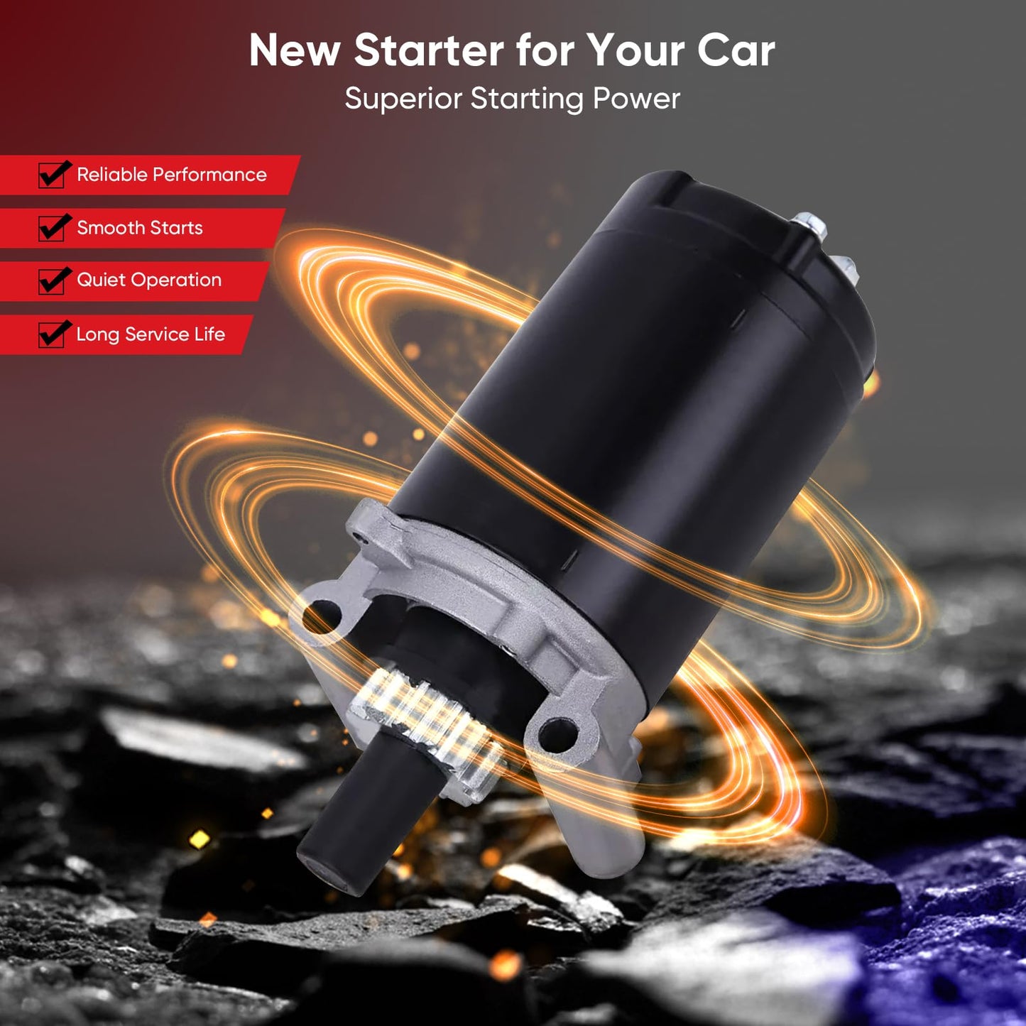 Kohler Starter Replacement 7000 Series Courage Compatible for 20 21 22 23 24 25 26HP KT715 KT725 KT730 KT735 KT740 KT745 SV710 SV715 SV720 SV730 SV735 SV740 SV810 SV820 SV830 SV840 3209801