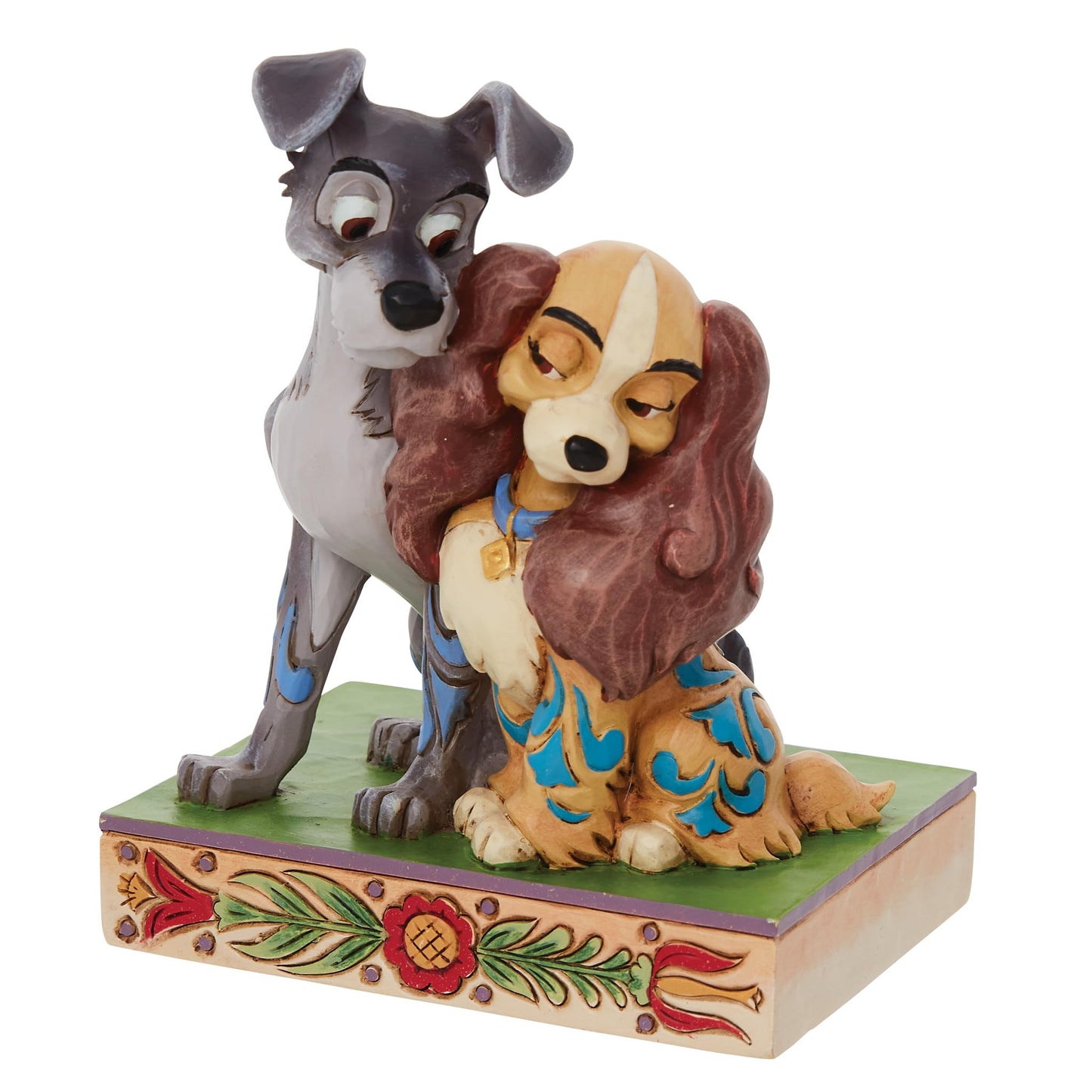 Enesco Disney Traditions by Jim Shore Lady and the Tramp Love Figurine, 4.5 Inch, Multicolor