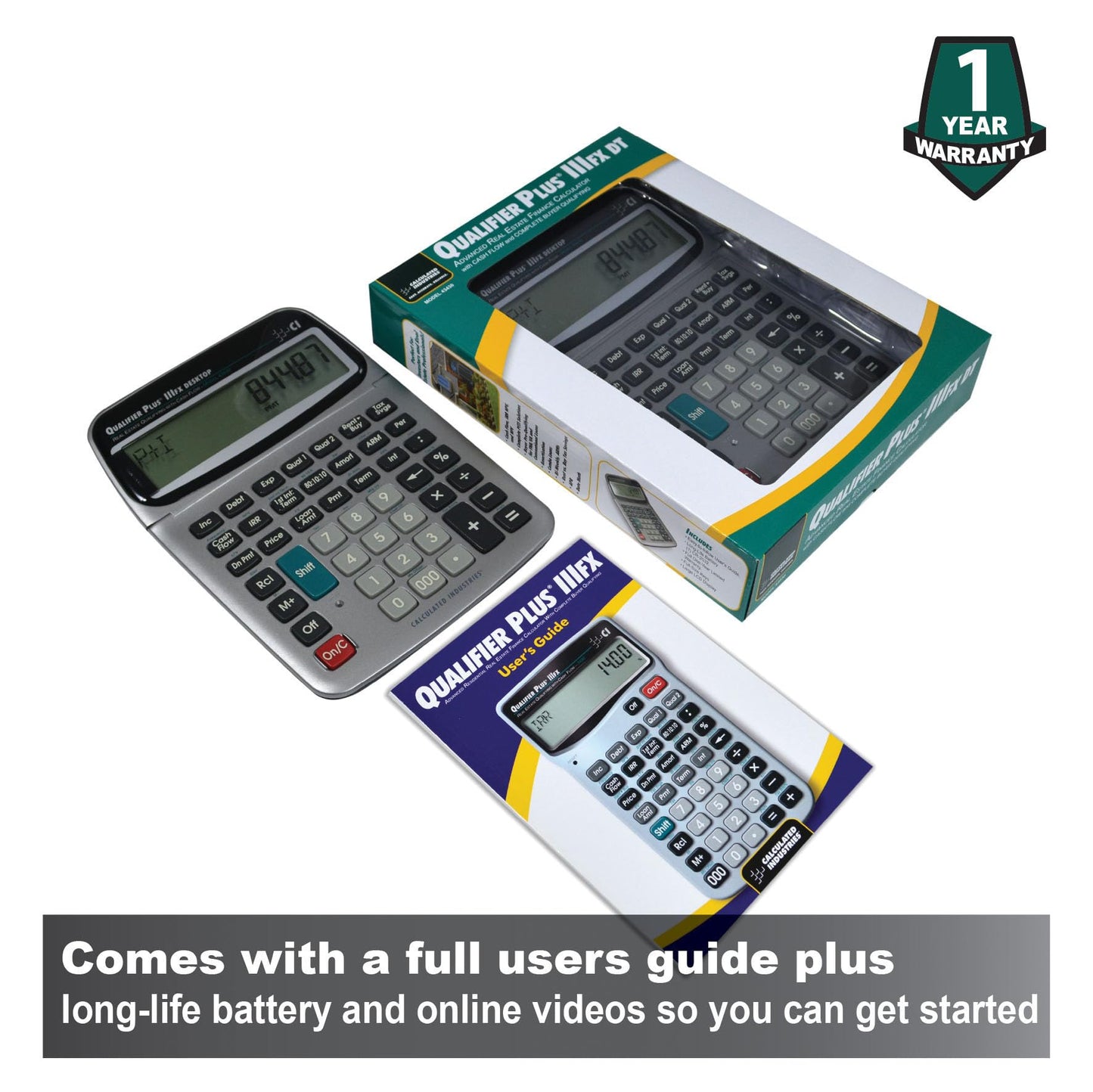 Calculated Industries 43430 Qualifier Plus IIIfx Desktop PRO Calculator