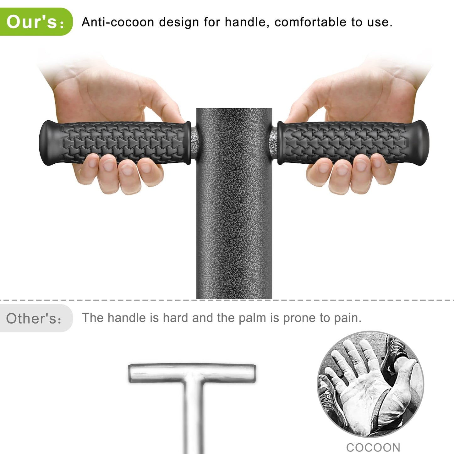 Dolibest Sod Plugger, Bulb Planter Tool with Soft Rubber Grip, Grass Plugger Tool with Stainless Steel Sharp Serrations, Sod Plugger Turf Cutter for Lawn Planting Bulbs and Grass Repair