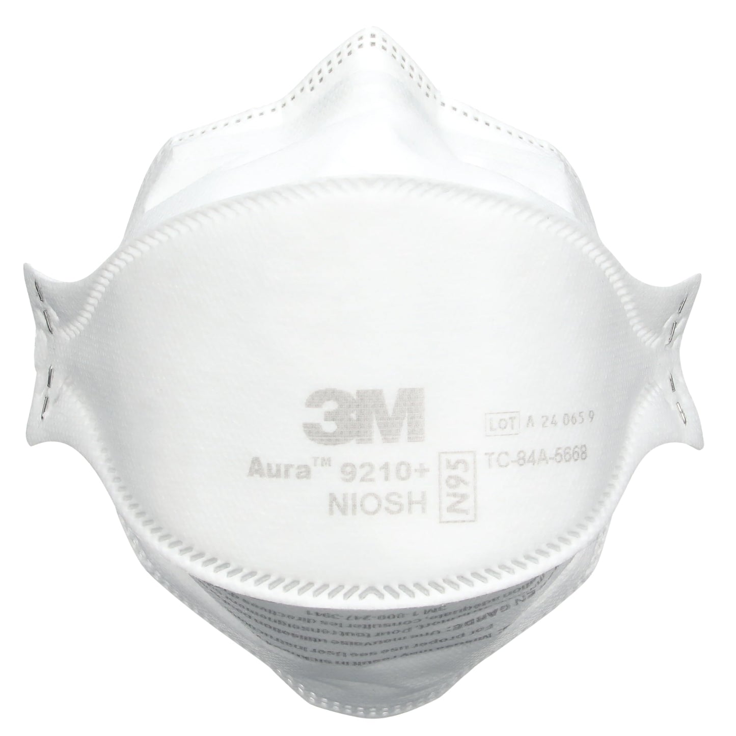 3M Aura Particulate Respirator 9210+, N95, Pack of 20 Disposable Respirators, Convenient Individually Wrapped, NIOSH APPROVED, Stapled Flat Fold Design, Low Profile Design Reduces Eyewear Fogging