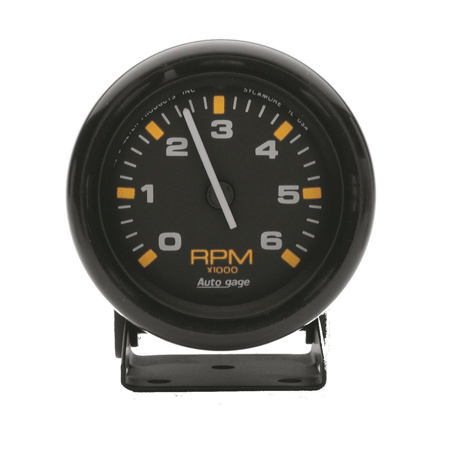 AUTO METER 2306 Autogage Mini Tachometer,2.750 in., Black dial/Black bezel