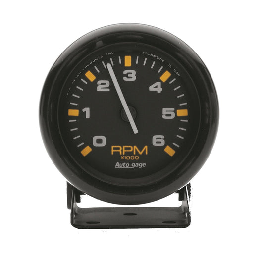AUTO METER 2306 Autogage Mini Tachometer,2.750 in., Black dial/Black bezel