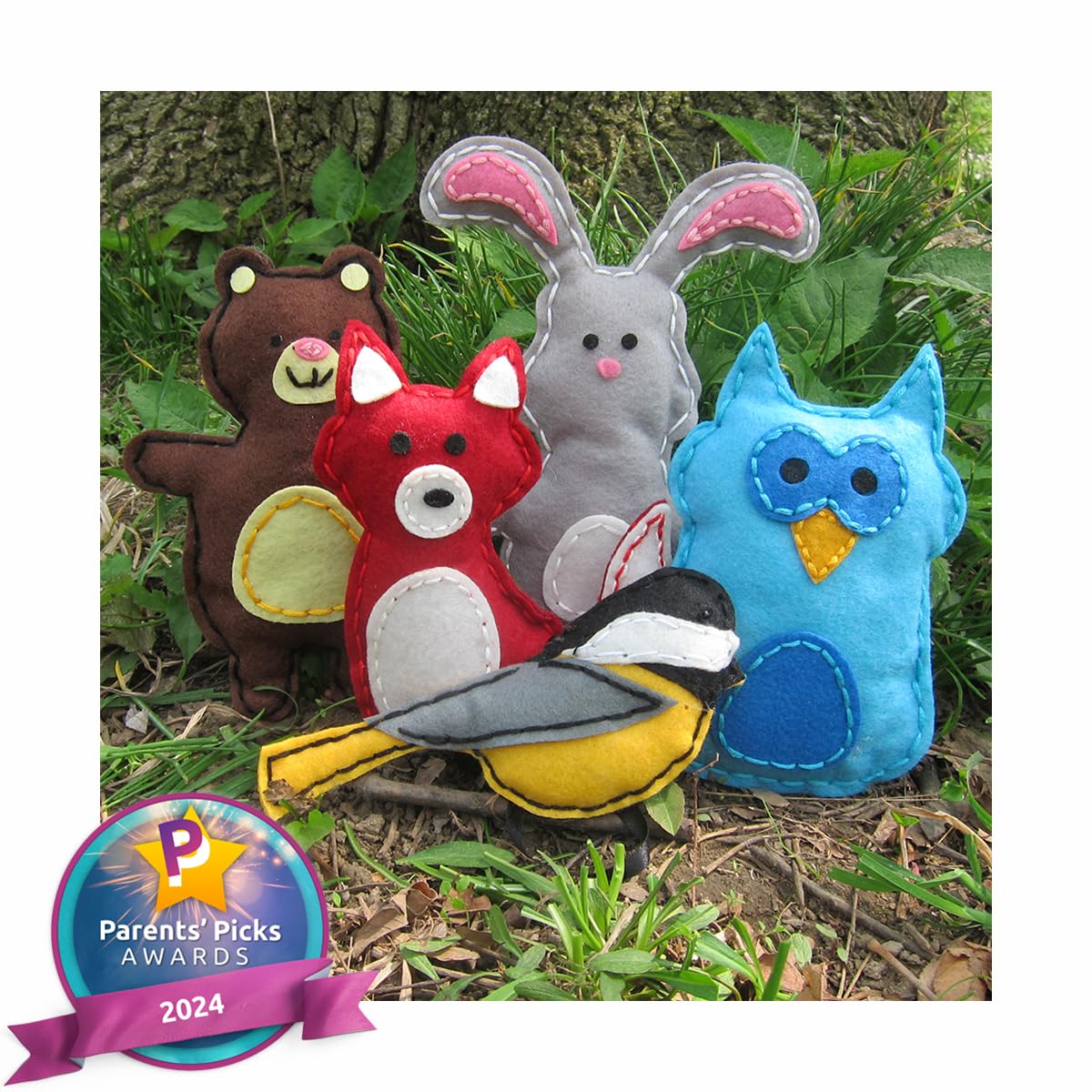 Woodland Animals Kids Sewing Kit - Offers Hours of Artful Fun for Girls & Boys - Ideal Kids Crafts Kit & Party Activity includes All Craft Supplies & Easy Instructions for Ages 7 to 12