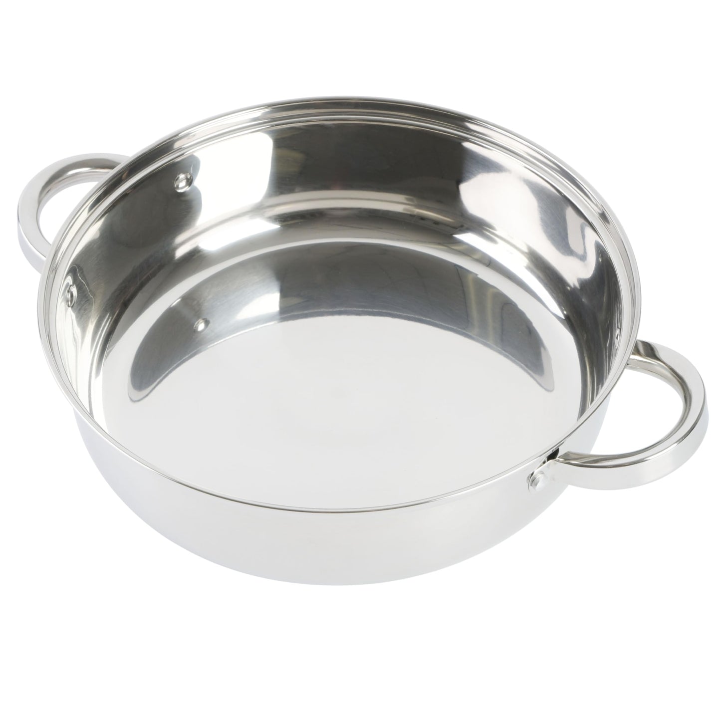 Oster Sangerfield 11-Inch Stainless Steel Everyday Cookware Pan with Steamer and Lid – Durable Nonstick Frying Skillet for Kitchen Cooking