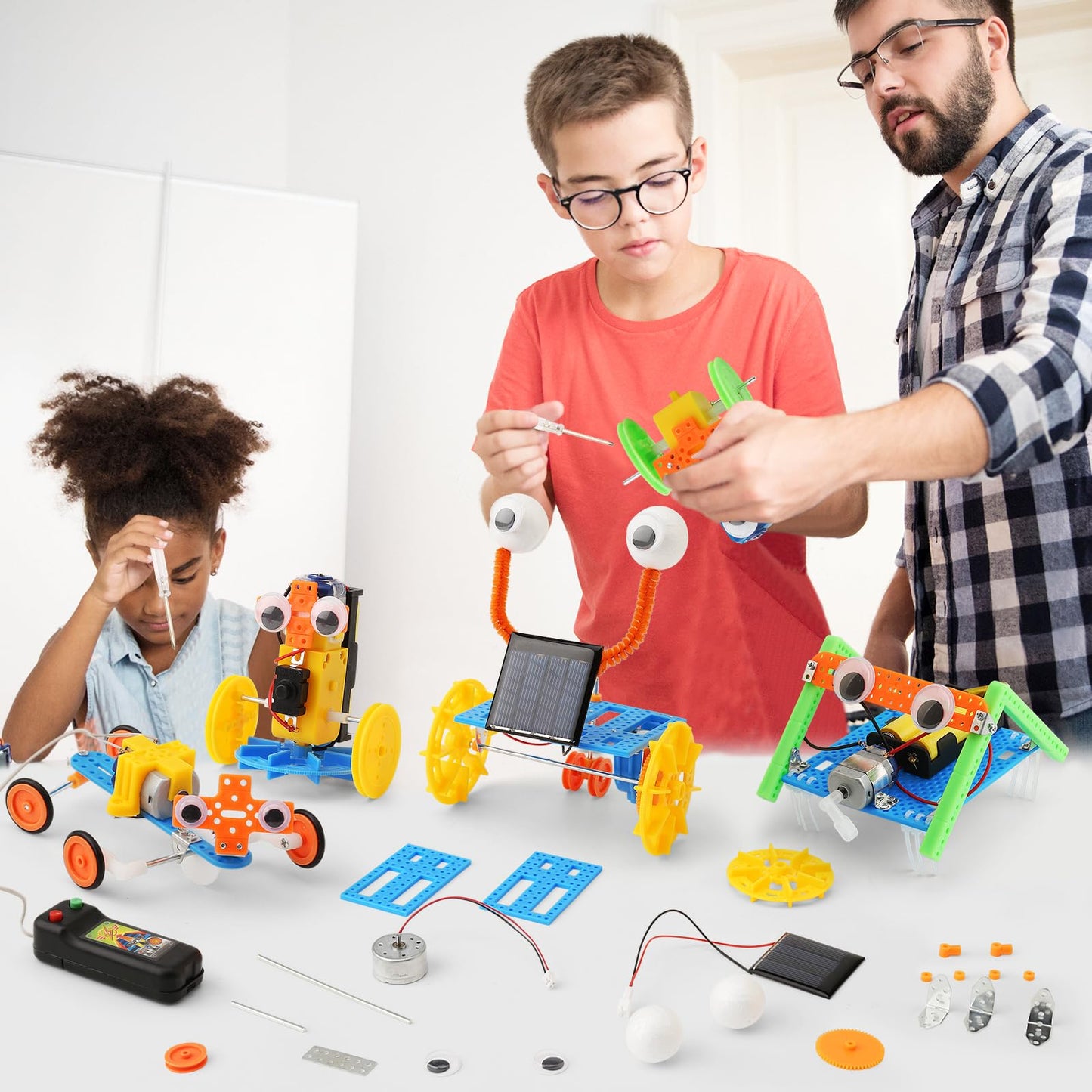 Robotics Kit STEM Toys for Kids 6-8 8-10, Crafts for Kids Science Experiment Kit 6-8, Birthday Gifts for 6 7 8 9 10 Year Old Boys Girls, Robot Building Toys for 6+ 6-12