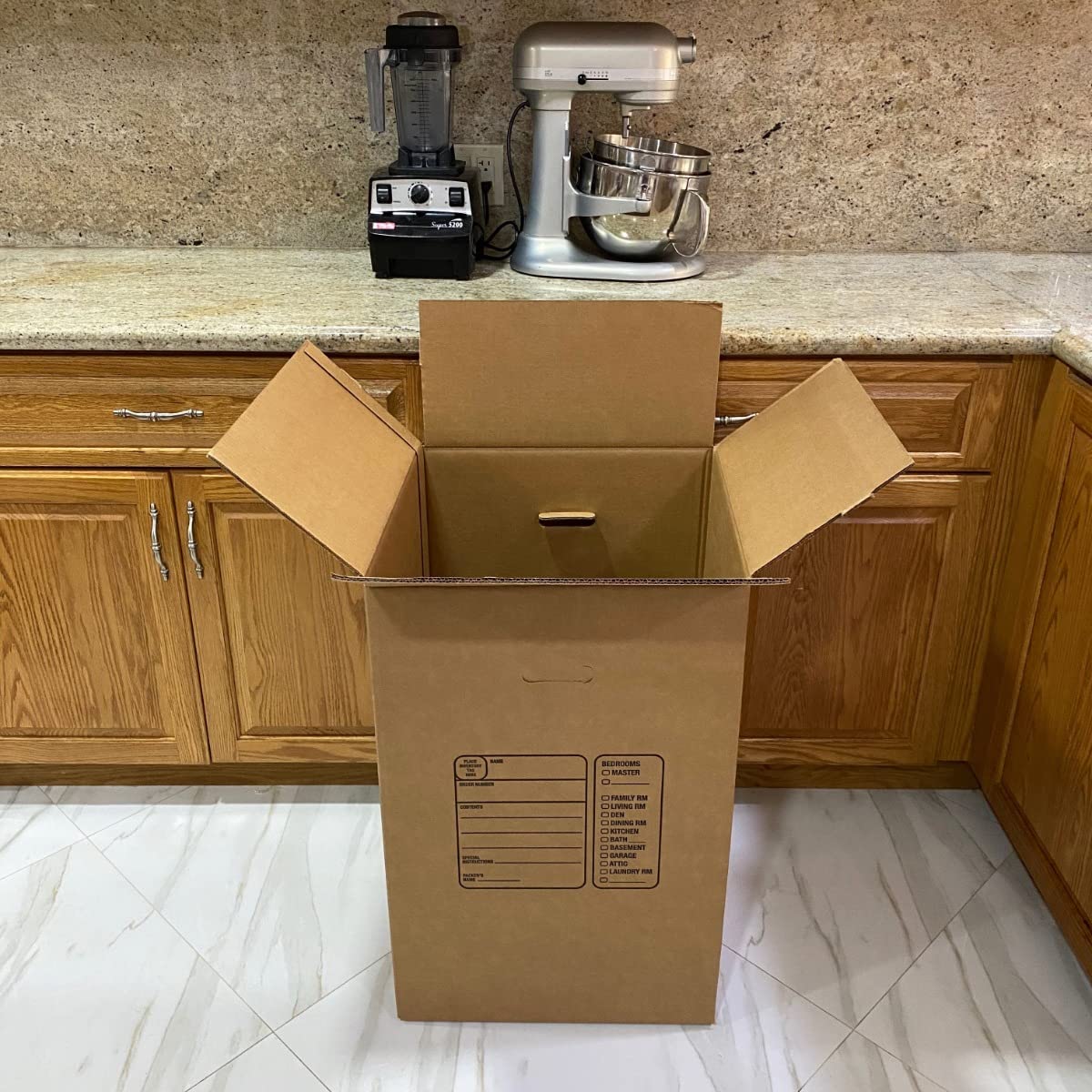Uboxes 4 Kitchen Moving Boxes Double Wall 18x18x28" boxes,BOXBUNDKIT04