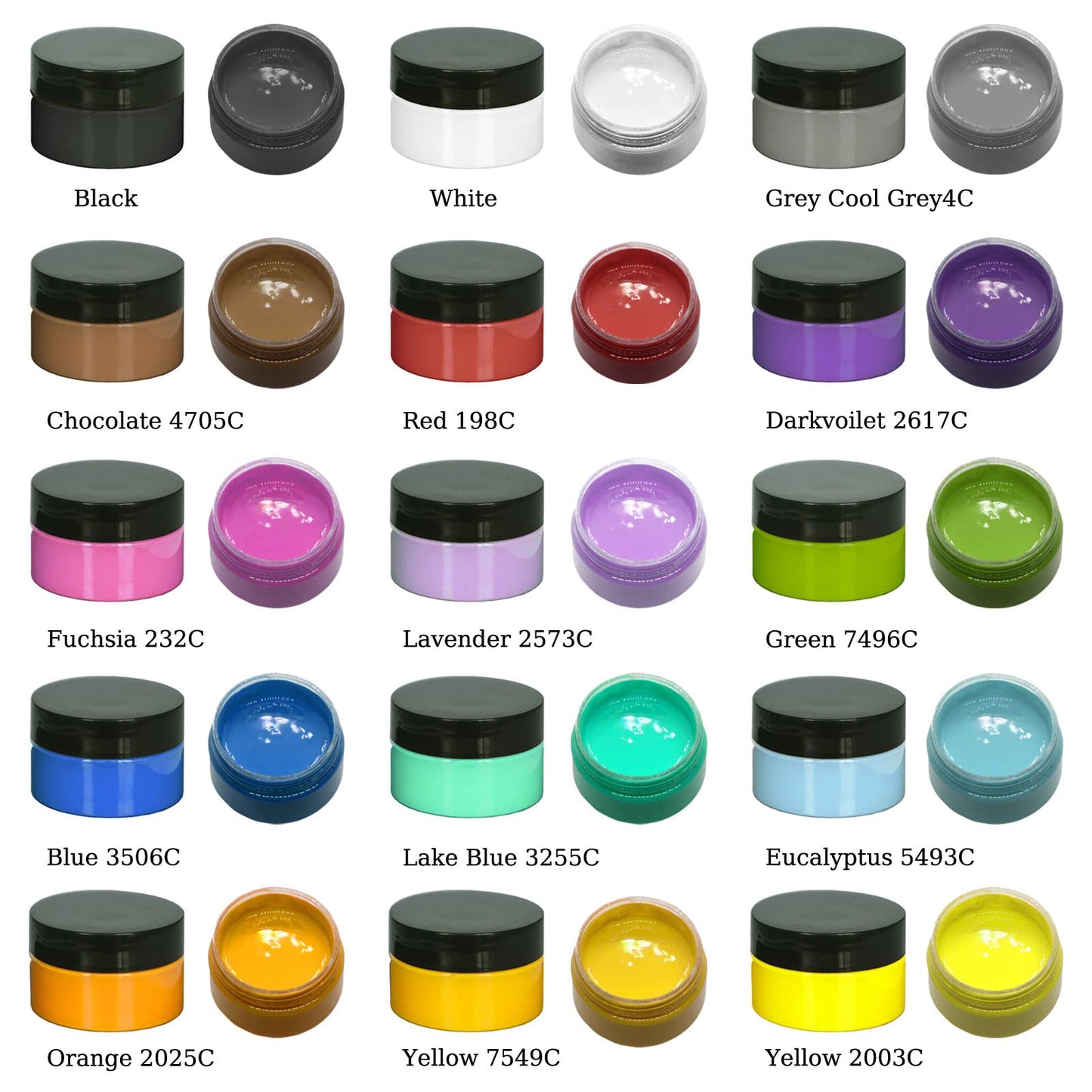 BOOLOOEN 15 Jars Chalk Paste Paint Set, Fabric Silk Screen Printing Ink Adhesive Stencil Paint, DIY Home Decor Mesh Transfers Paste Painting on Wood, Chalkboard, Furniture, Crafts Art Paste Supplies