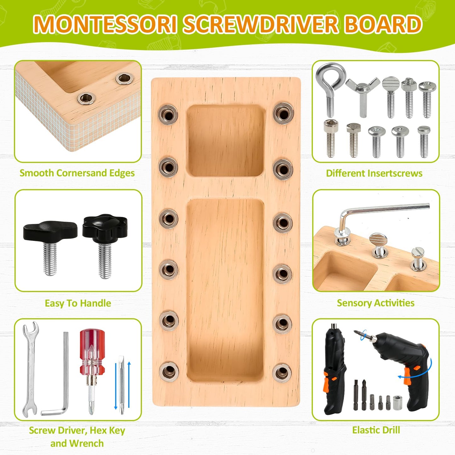 SANANTMontessoriScrewdriverBoardSet