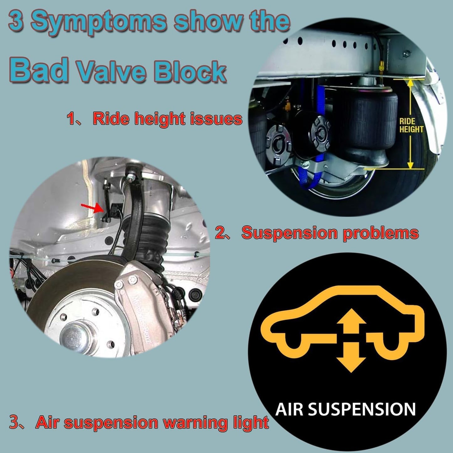 Ensun Air Suspension Solenoid Valve Block Compatible with 7-Series G11 G12 740e xDrive, 740i xDrive, 750i xDrive, 750Li, 750Li xDrive, Alpina B7, M760i xDrive, M760Li xDrive Replace 4725530100