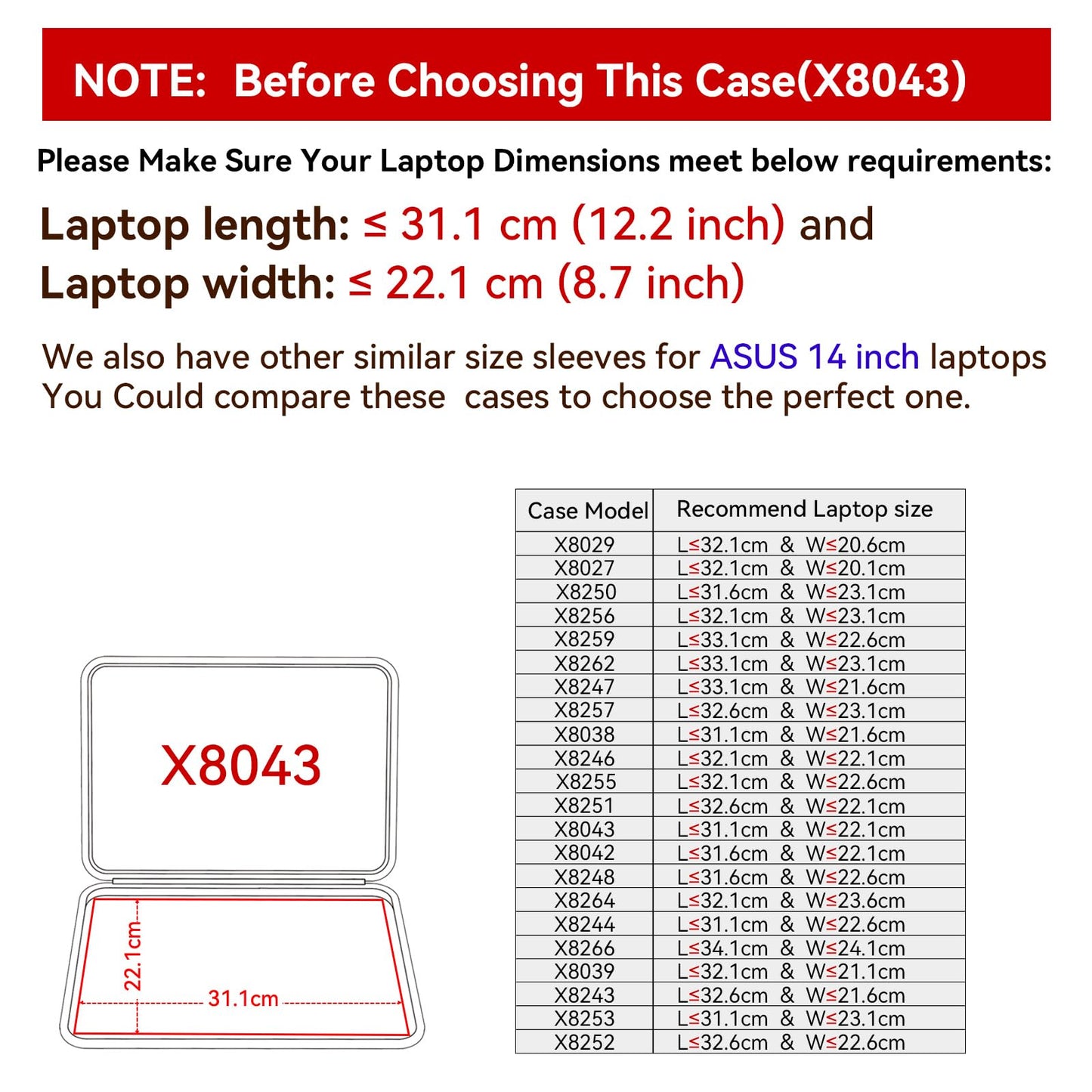 Smatree Hard EVA Protective Sleeve for 14 inch ASUS Zenbook 14 UX3405CA,14/14X OLED Case,for 14inch Vivobook S 14 S5406 Copilot+PC, 14 Flip TP3407 Copilot+PC,for 14 inch ROG Zephyrus G14(X8043)