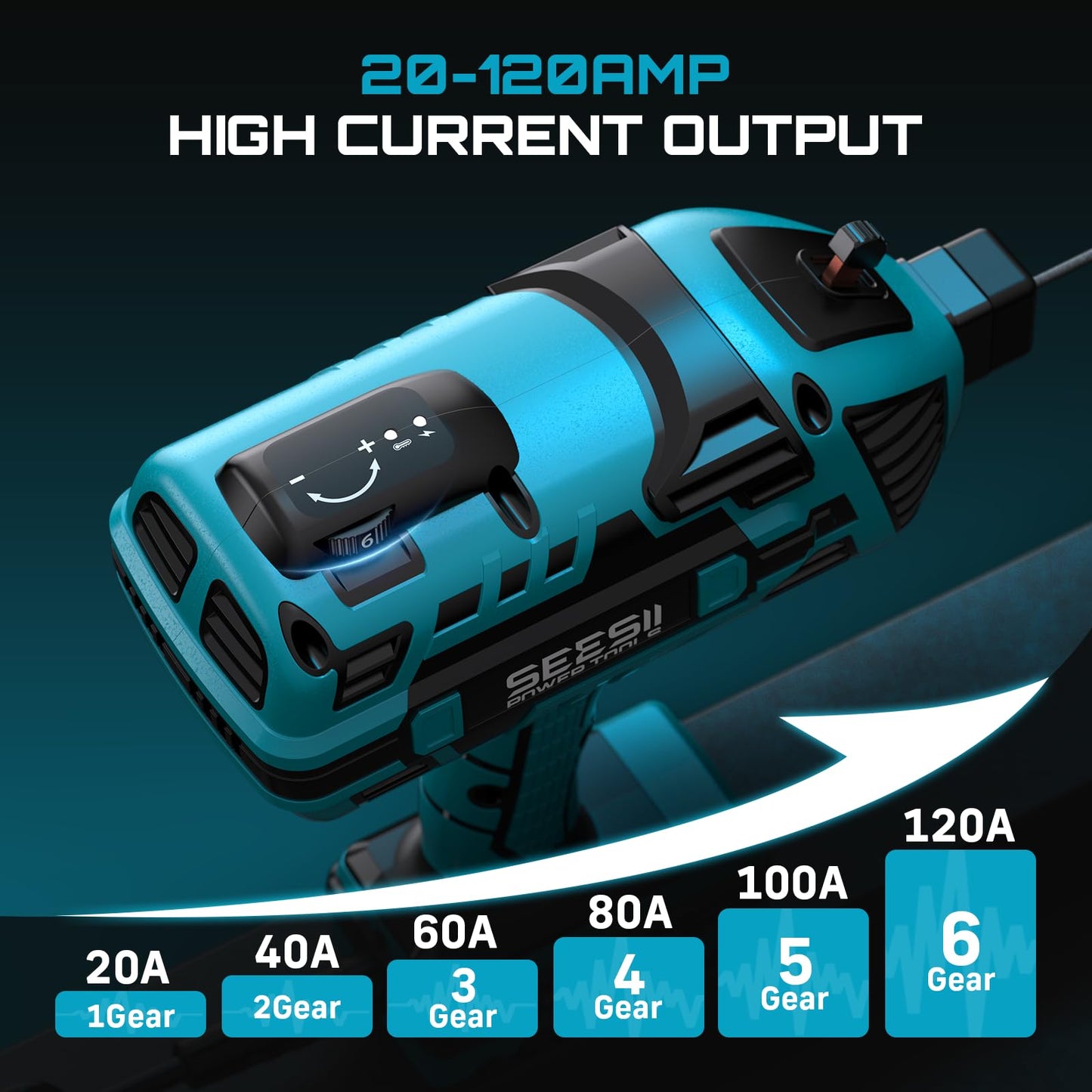 Seesii Portable Welder Handheld, 110V 120A Portable Welding Machine with Goggles & Chipping Hammer, Compatible with for 3/32"-1/8" Rods, Suitable for Home DIY Repair and Automotive Repair Welding