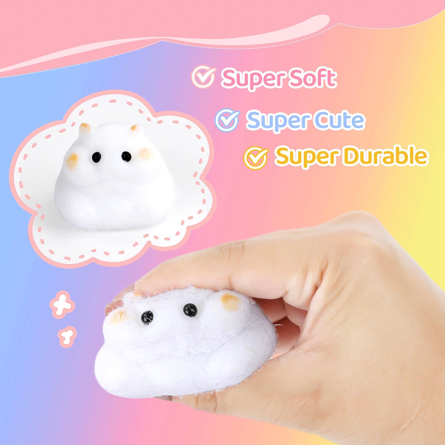 HECKLES Taba Squishy DIY Kit, 18 oz Silicone Soft Molds, Liquid Silicone, 1:1 AB Ratio, Soft Making Epoxy Resin Mix, Cat Claw Mold, Hamster, Rabbit, Gifts