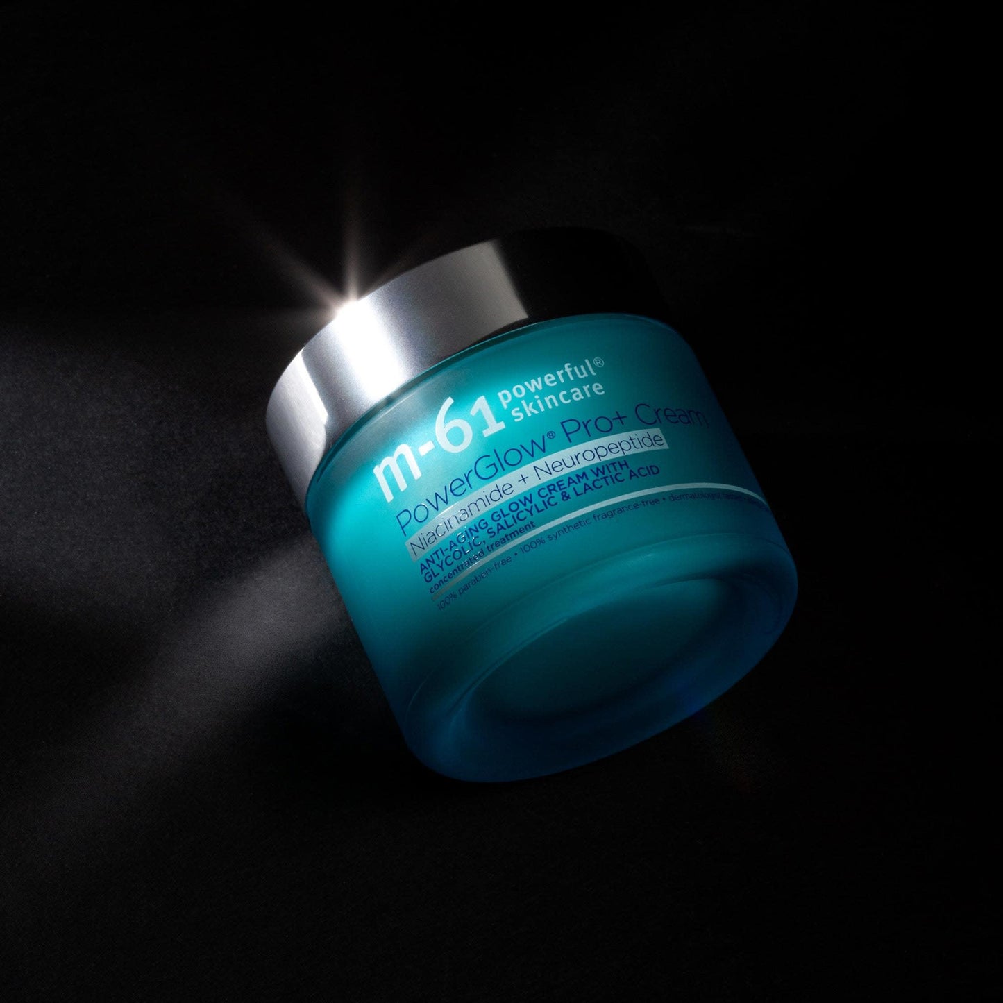 m-61 PowerGlow Pro+ Niacinamide+Neuropeptide Cream - niacinamide and neuropeptide firming and retexturizing cream with glycolic, salicylic and lactic acid
