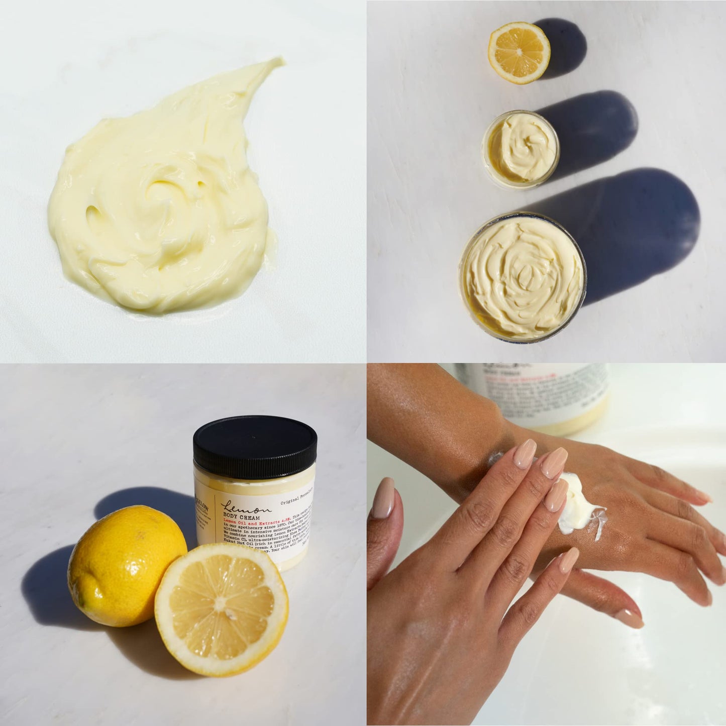 C.O. Bigelow Lemon Body Cream, Moisturizing Body Cream with Shea Butter, Kukui Nut Oil, Lemon Oil and Extracts for Dry Skin, 32 oz.