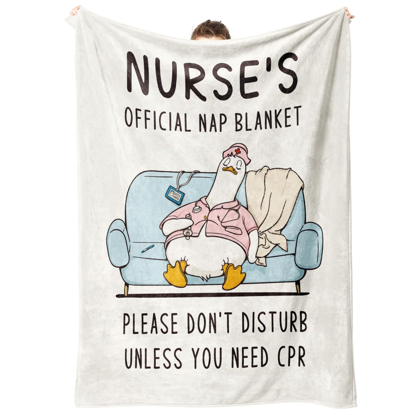 musaecoin Nurse Gifts for Women/Men, Thoughtful Gifts for Nurses - Soft Nurse Blanket, LPN RN Nurses Week/Day Appreciation Gift, Nursing Student Graduation Gift Flannel Throw Blanket 80" x 60"