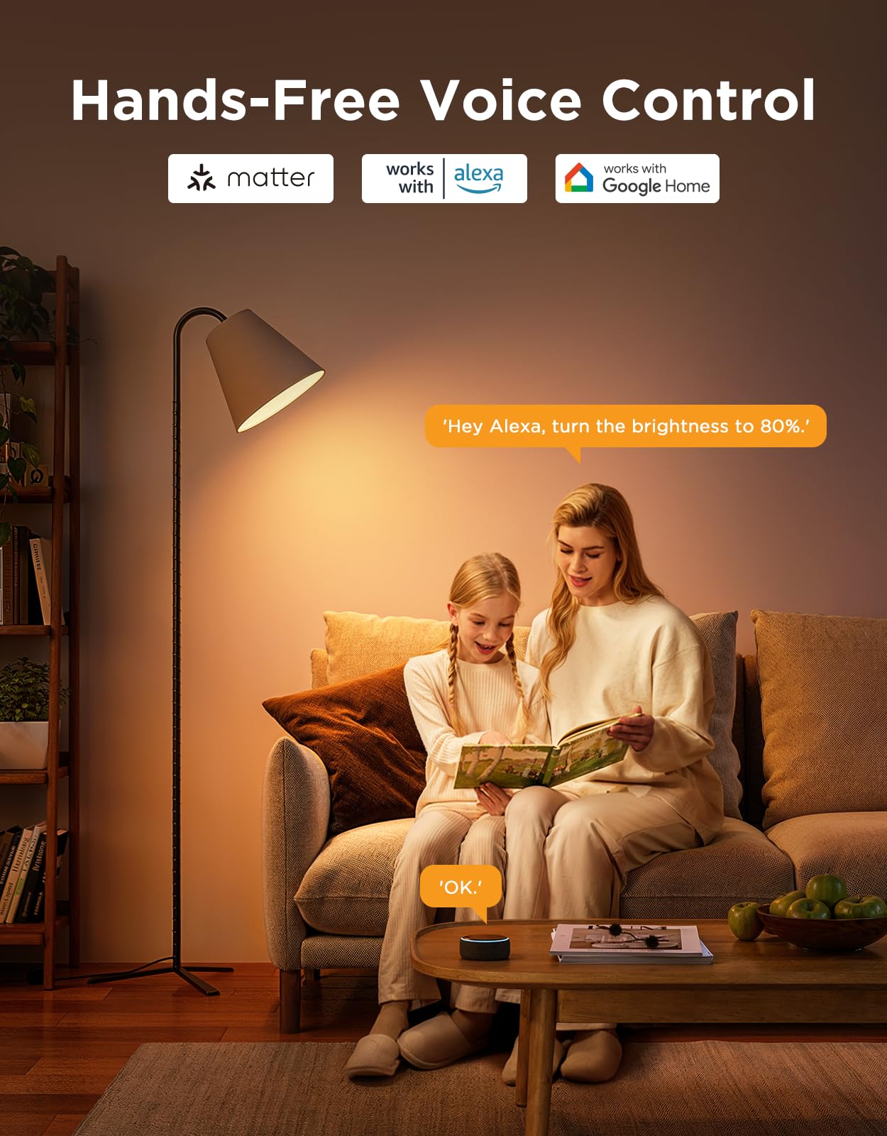 Govee BR30 Smart Light Bulbs, Works with Matter, Alexa and Google Assistant, LED Light Bulb, WiFi RGBWW Color Changing Flood Light Bulbs, Recessed Can Light Bulb, 2.4Ghz only, 850 Lumen, 6 Pack