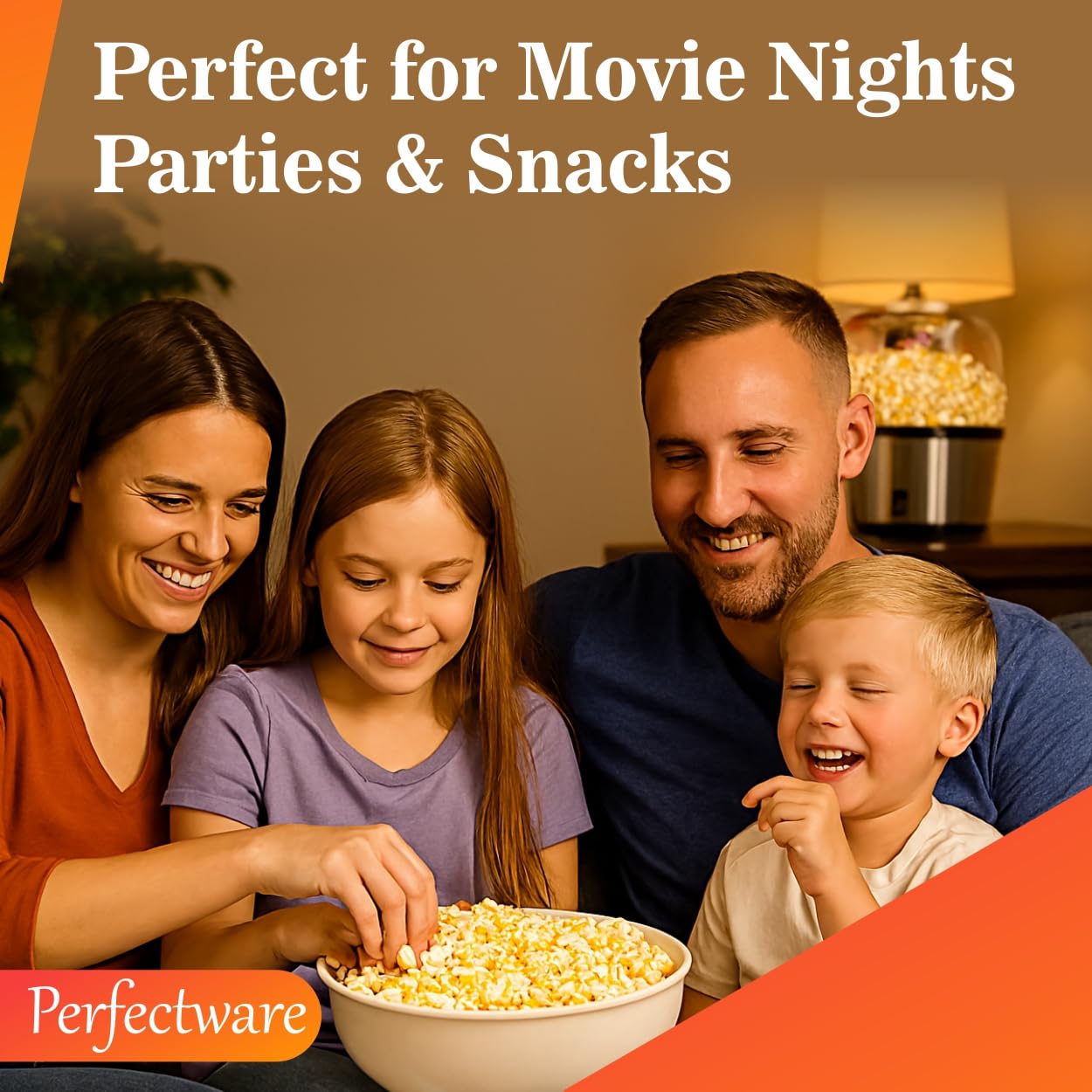 Perfectware Movie Theater Style Popcorn Portion Packs, 10.6 Ounce, 12 Count
