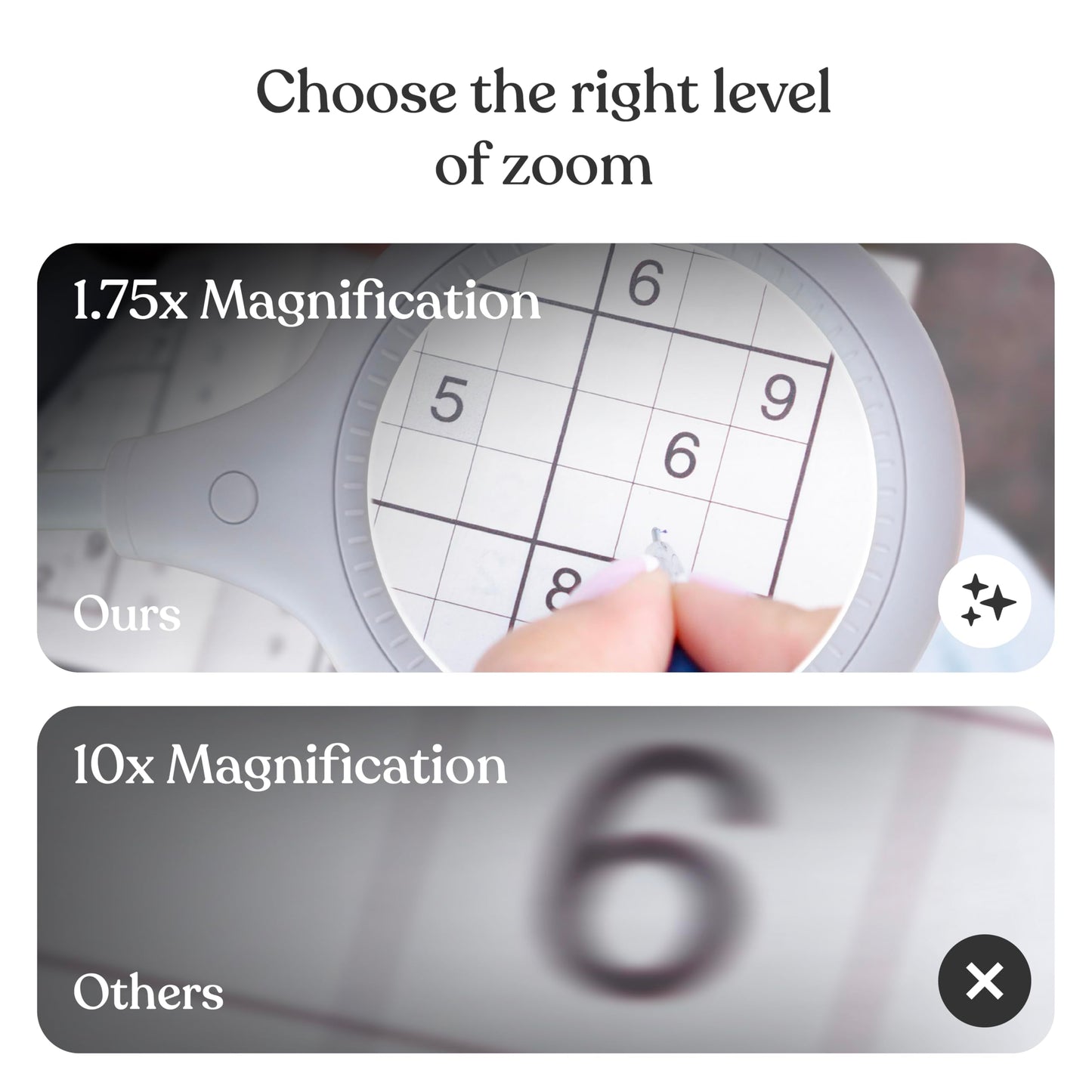 Brightech LightView Pro Flex 2 in 1 Magnifying Desk Lamp, 1.75x Light Magnifier, Adjustable Gooseneck Magnifying Glass with Light for Crafts, Reading, Close Work