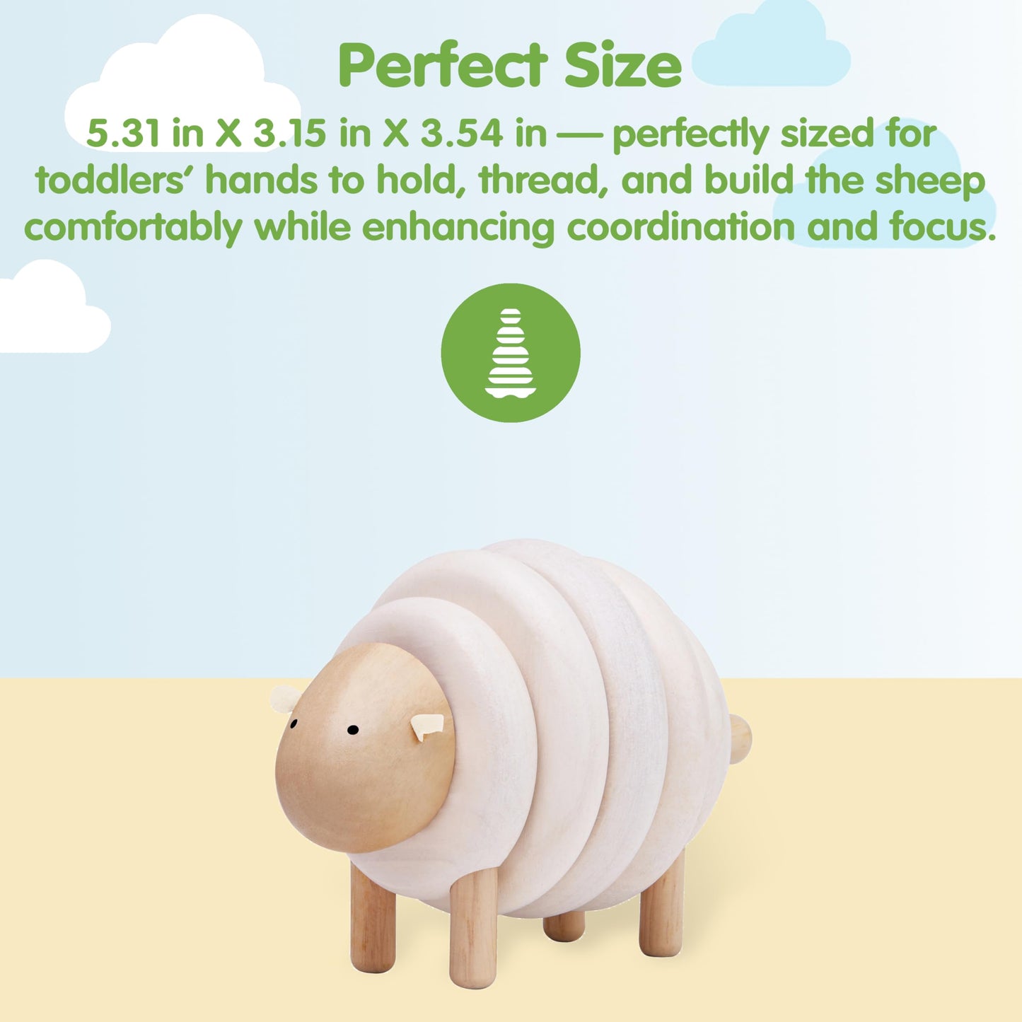 Plan Toys - Lacing Sheep