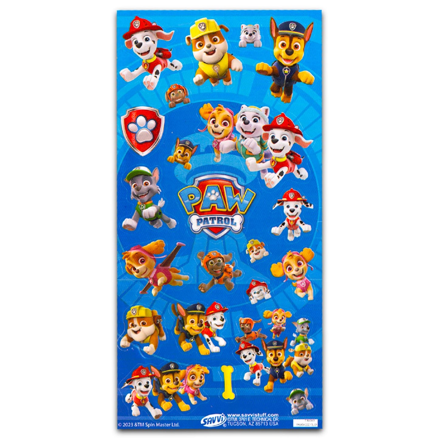 Paw Patrol Plush Toy Set - 4 Pack Bundle with 7" Plushies for Kids Featuring Chase, Marshall, Skye, Rubble Plus Stickers, More | Paw Patrol Dolls Plush for Boys, Girls