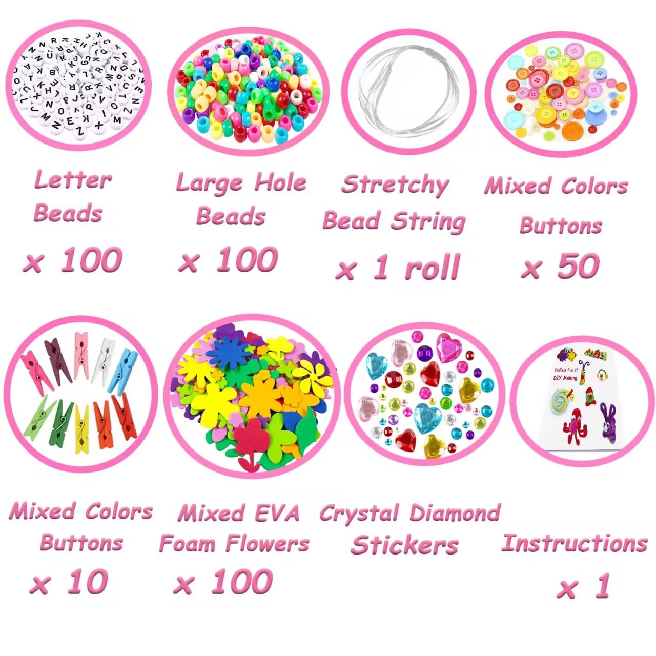 3000Pcs Arts and Crafts Supplies for Kids Crafts for Girls 8-12 Craft Kit with Pipe Cleaners Beads Crafts for Kids DIY School Supplies Set Crafting Box for Girls Boys Age 4-6, 6-8, 8-12 years Gifts
