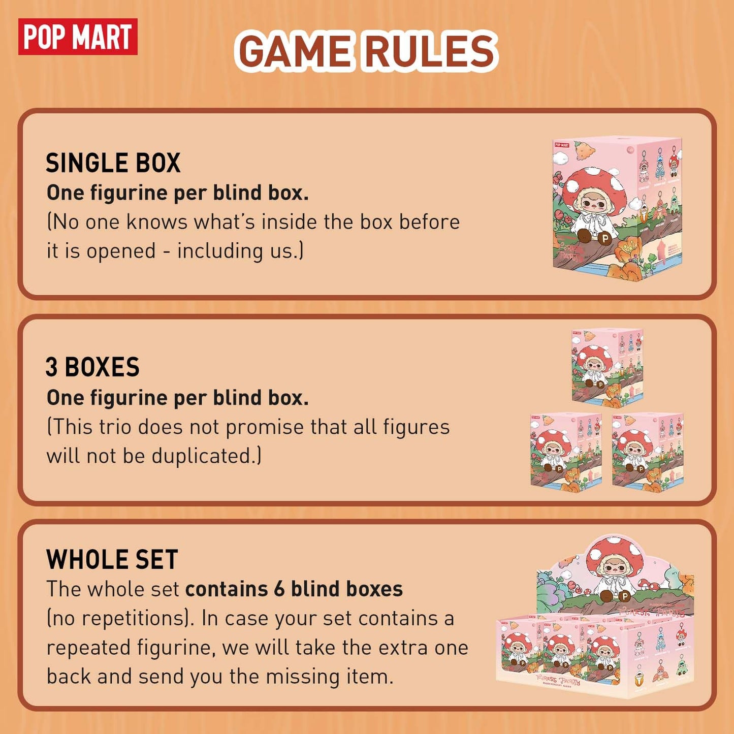 POP MART PUCKY Forest Party Vinyl Plush Pendant Blind Box Figures, Random Design Toys for Modern Home Decor, Collectible Toy Set for Desk Accessories, 1PC