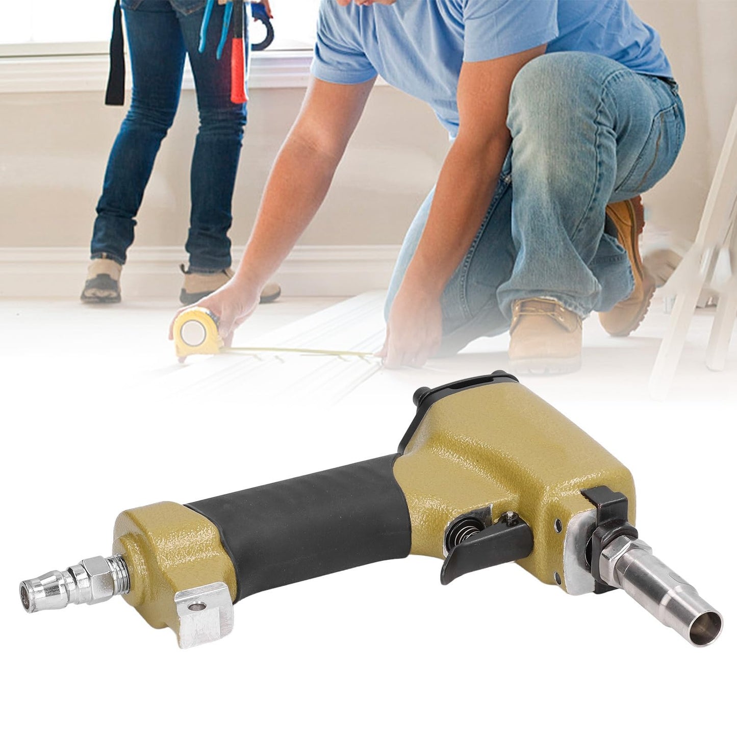 Pneumatic Thumbtack Air Power Decorative Nailer Trim Finish Pin Tool 47kgf per Cubic Centimeter for Fasten Cloth and Leather Covers 1170