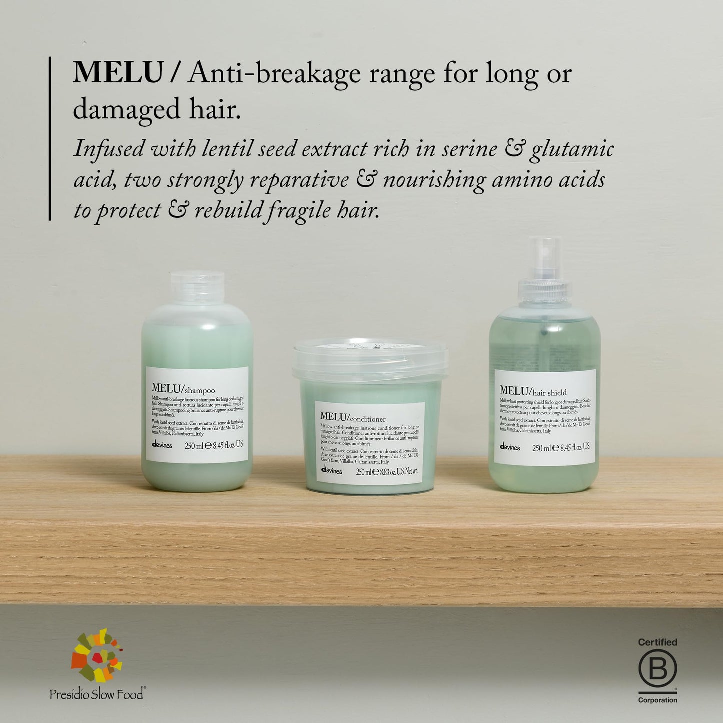 Davines Melu Shampoo, 8.45 Fl Oz