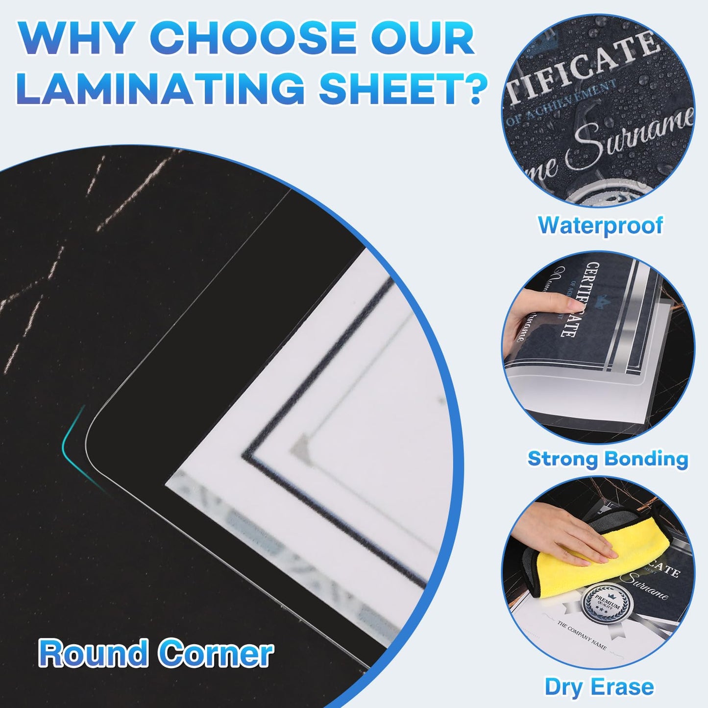 FURWEY 600 Pack Laminating Sheets, Holds 8.5 x 11 Inch Sheets, 3 mil, 8.9" x 11.4" Thermal Laminating Pouches Lamination Sheet Paper for Laminator, Clear, Letter Size, Office and School Supplies