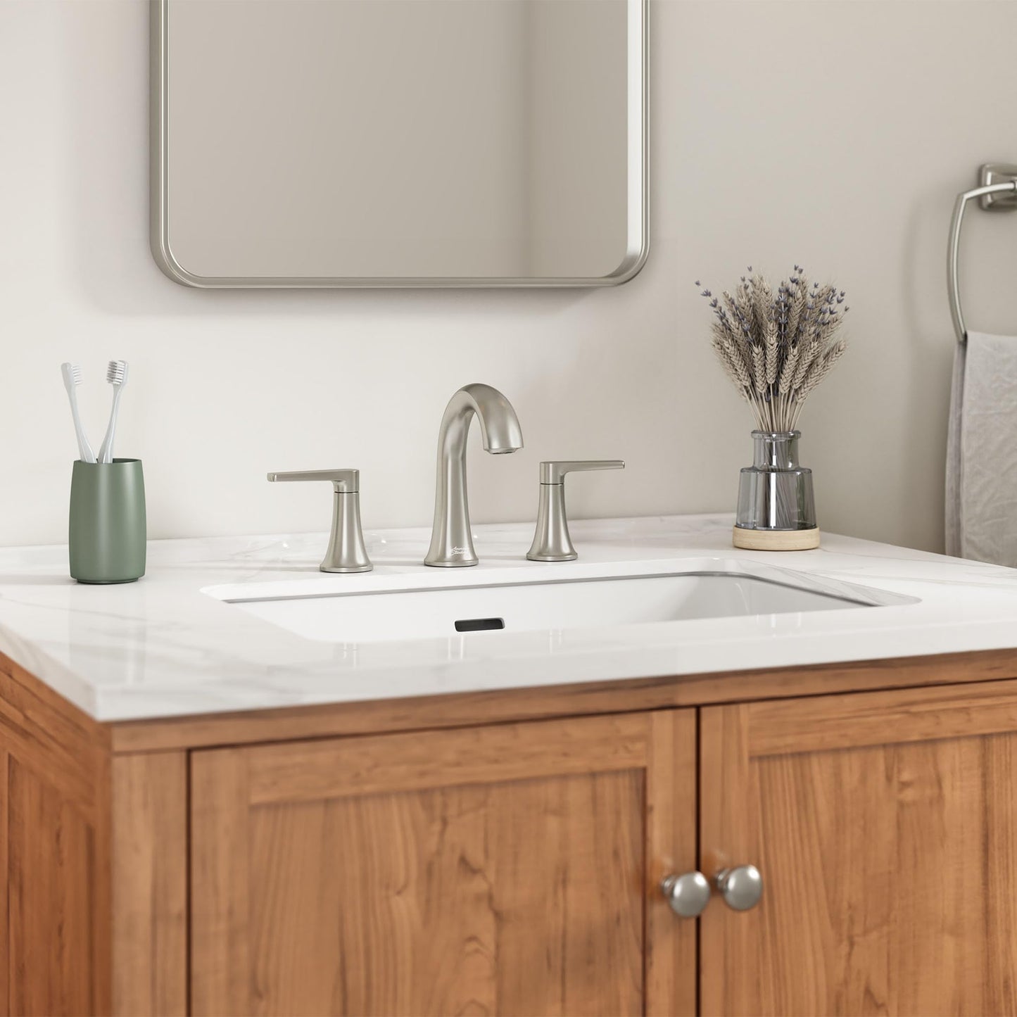 American Standard 7429801.295, Becklow 8-Inch Widespread Bathroom Faucet, Brushed Nickel